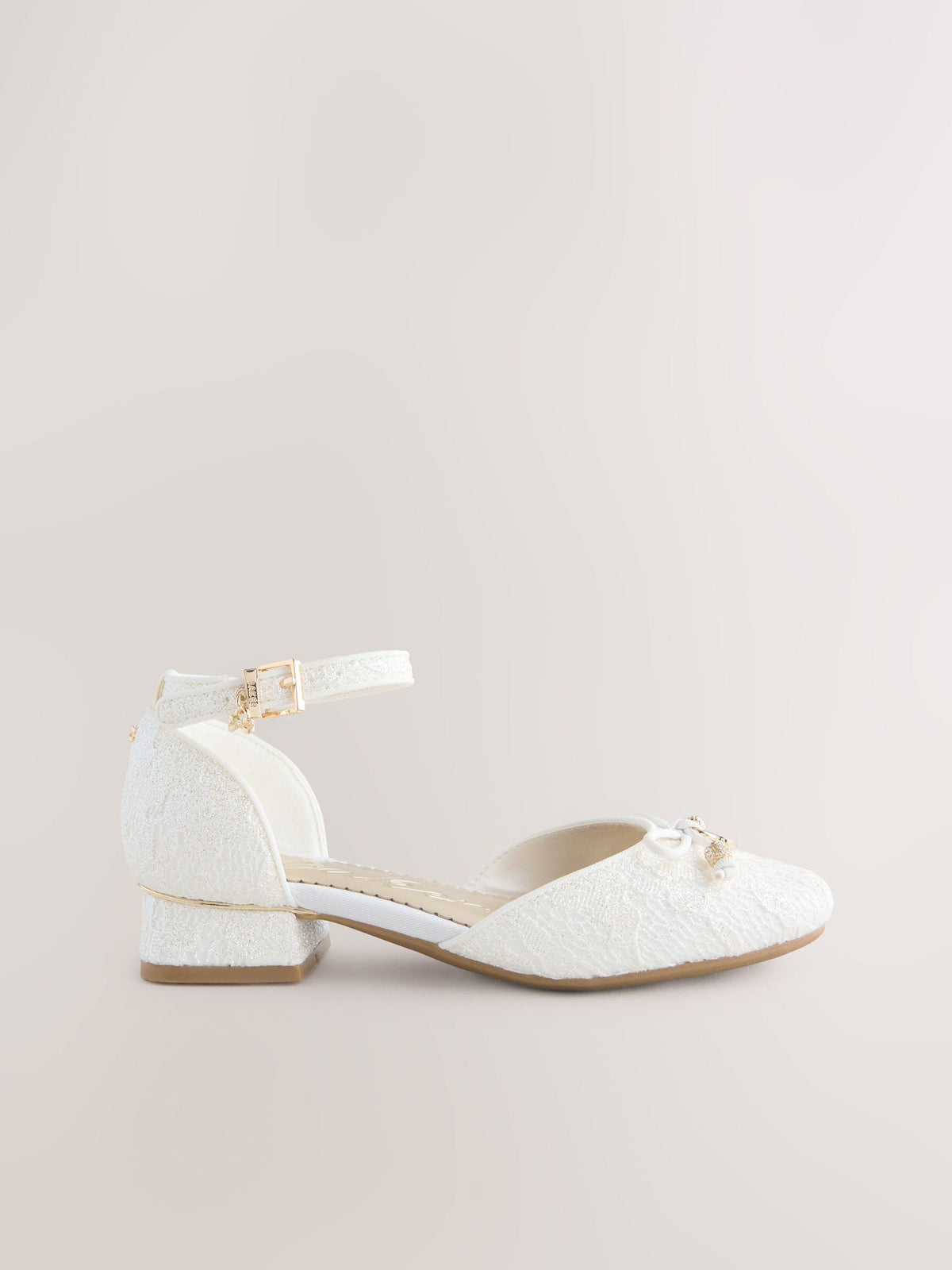 Dsiney Kidz - Baker by Ted Baker Glitter Bow Ocassion Heel Shoes image 2