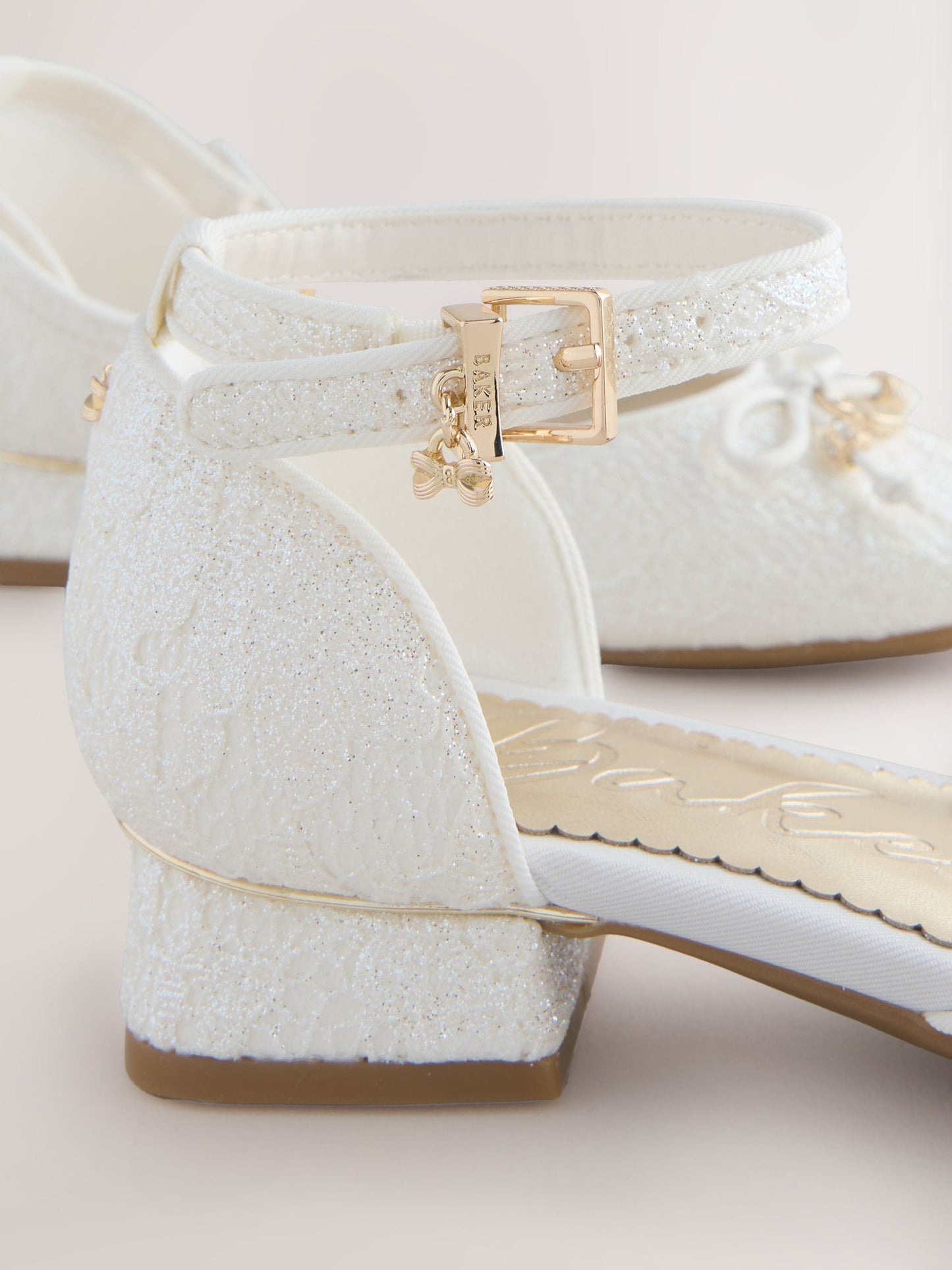 Baker by Ted Baker Glitter Bow Ocassion Heel Shoes image 5
