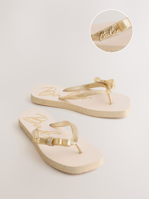 Baker by Ted Baker Bow Square Toe Flip Flops image 1