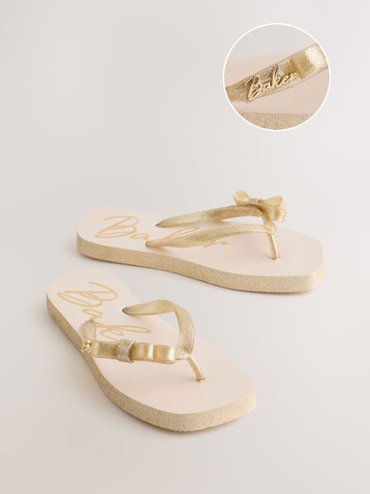 Baker by Ted Baker Bow Square Toe Flip Flops image 1