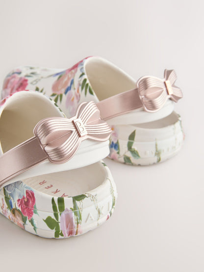 Baker by Ted Baker Bow Clog White Sandals image 4