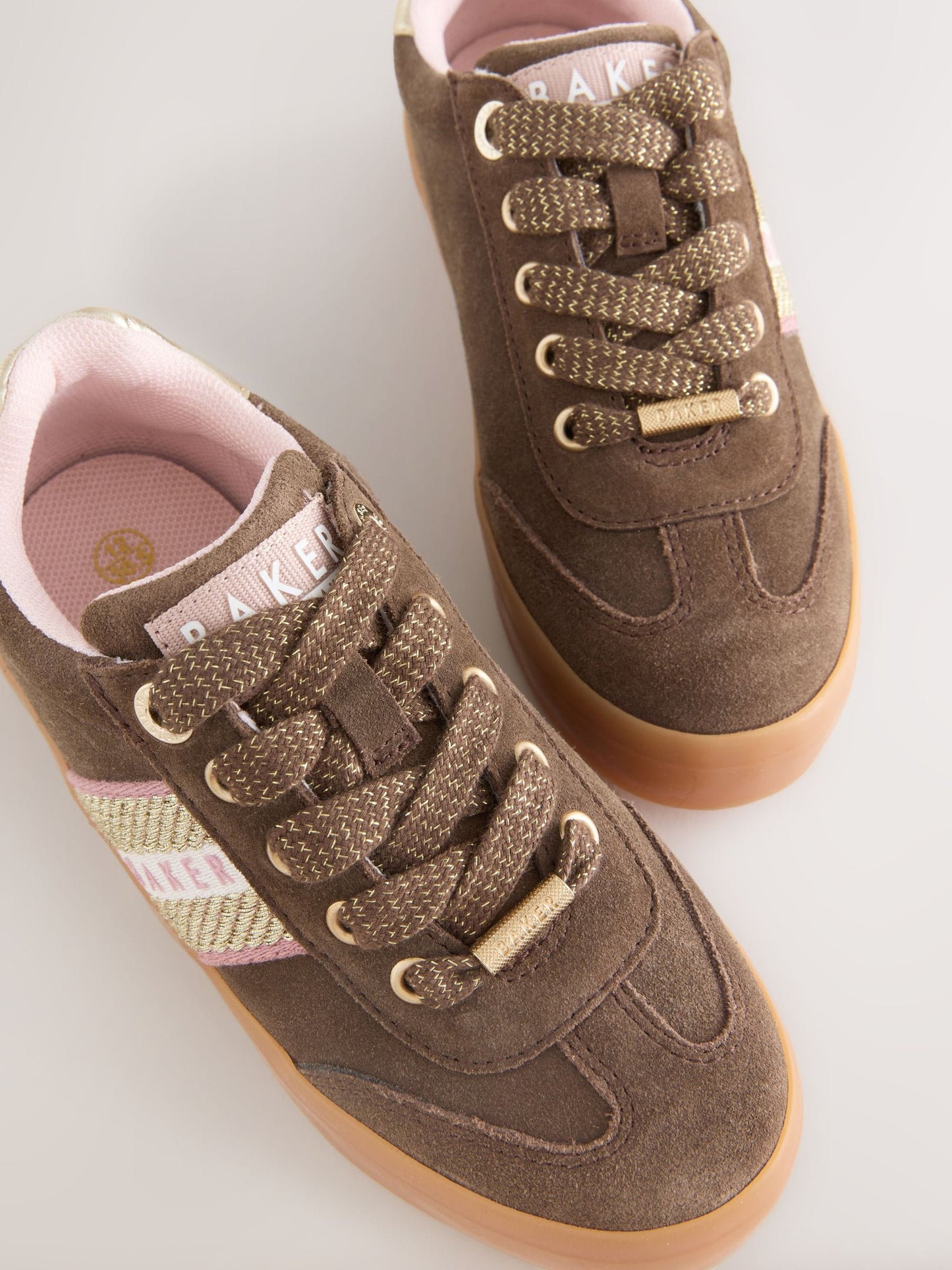 Baker by Ted Baker Tape Trainers with Gum Sole image 5