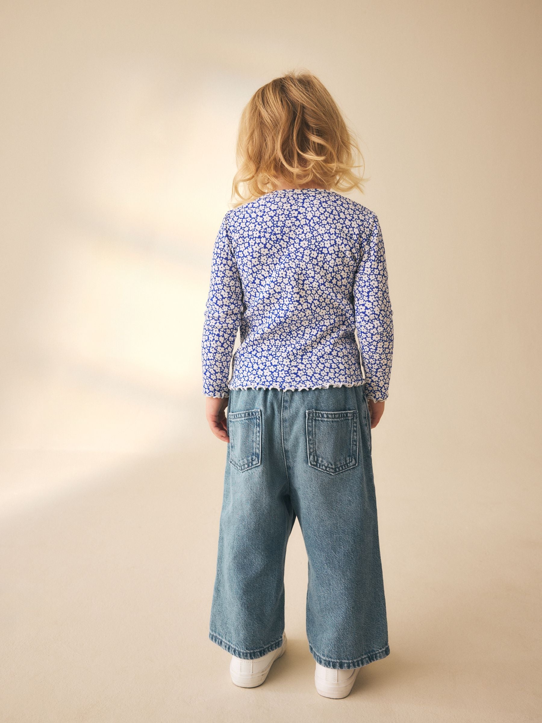 Blue Rib Long Sleeve Top (3mths-7yrs) image 4