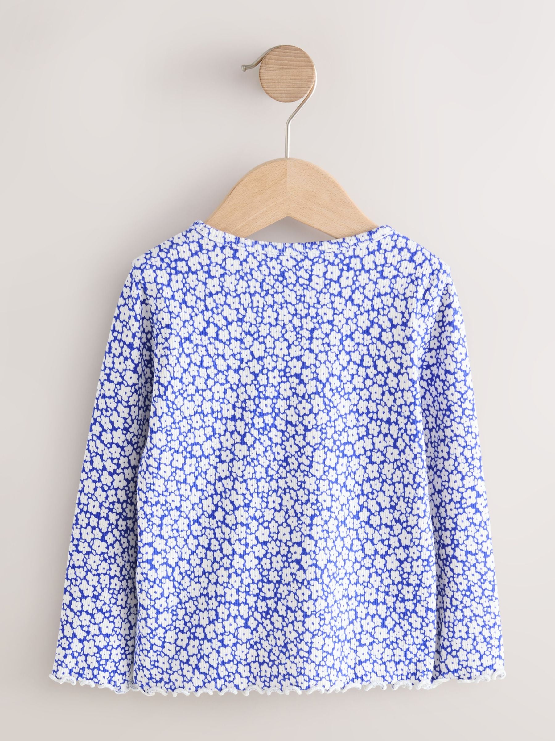 Blue Rib Long Sleeve Top (3mths-7yrs) image 7