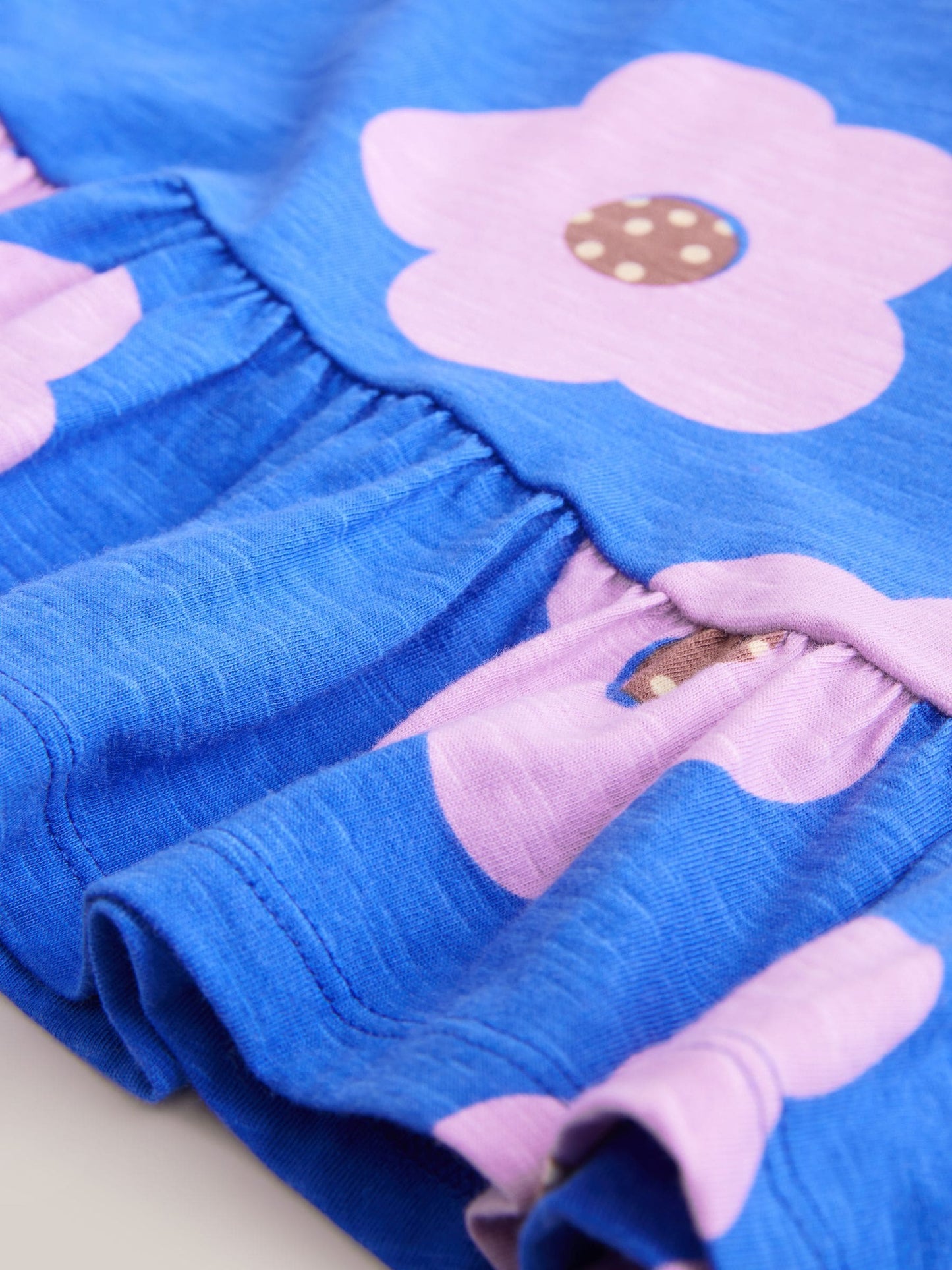 Blue Lilac Flower Short Sleeve Peplum T-Shirt (3mths-7yrs) image 6