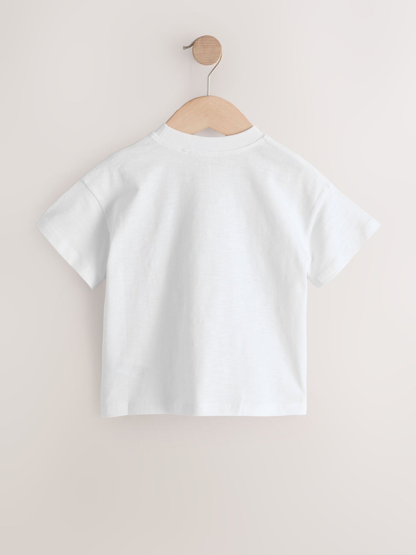 Ecru White Short Sleeve Heart Embroidered Top (3mths-7yrs) image 5