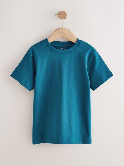 Dsiney Kidz - Blue/Red/Cement/Teal Regular Fit Short Sleeves T-Shirts 4 Pack (3-16yrs) image 2