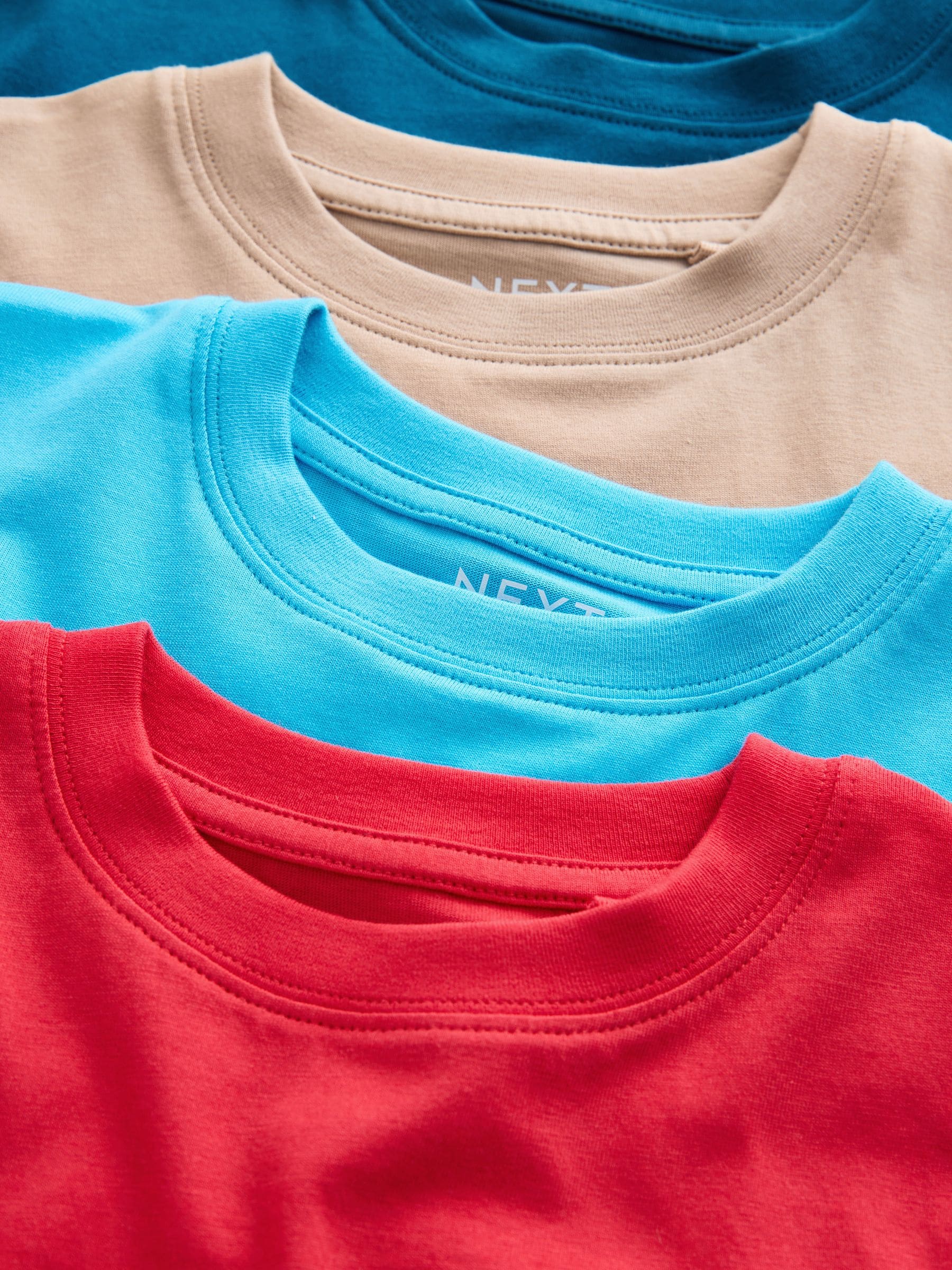 Dsiney Kidz - Blue/Red/Cement/Teal Regular Fit Short Sleeves T-Shirts 4 Pack (3-16yrs) image 8