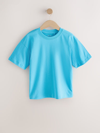 Dsiney Kidz - Blue/Red/Cement/Teal Relaxed Fit Short Sleeves T-Shirts 4 Pack (3-16yrs) image 6