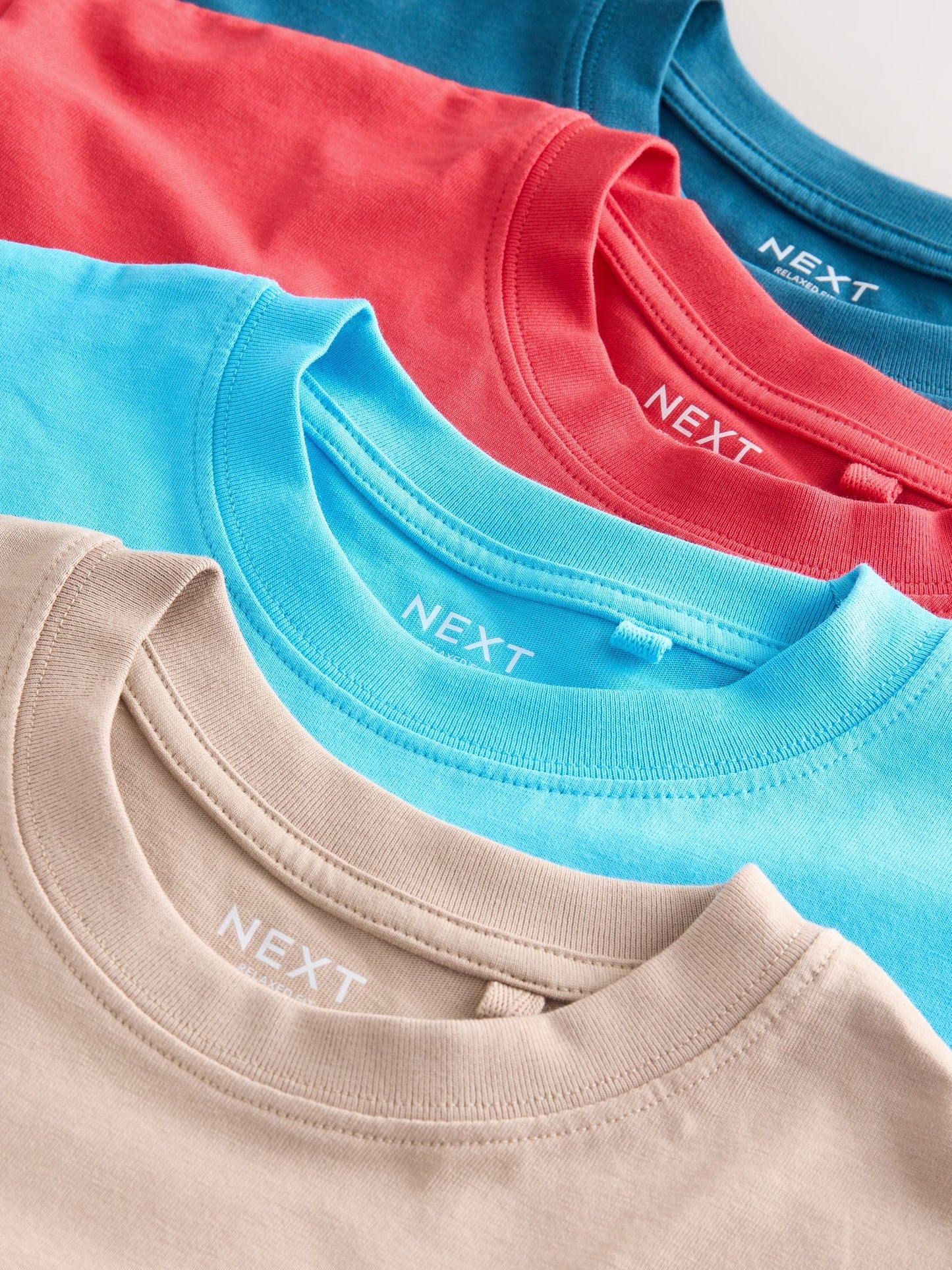 Dsiney Kidz - Blue/Red/Cement/Teal Relaxed Fit Short Sleeves T-Shirts 4 Pack (3-16yrs) image 7