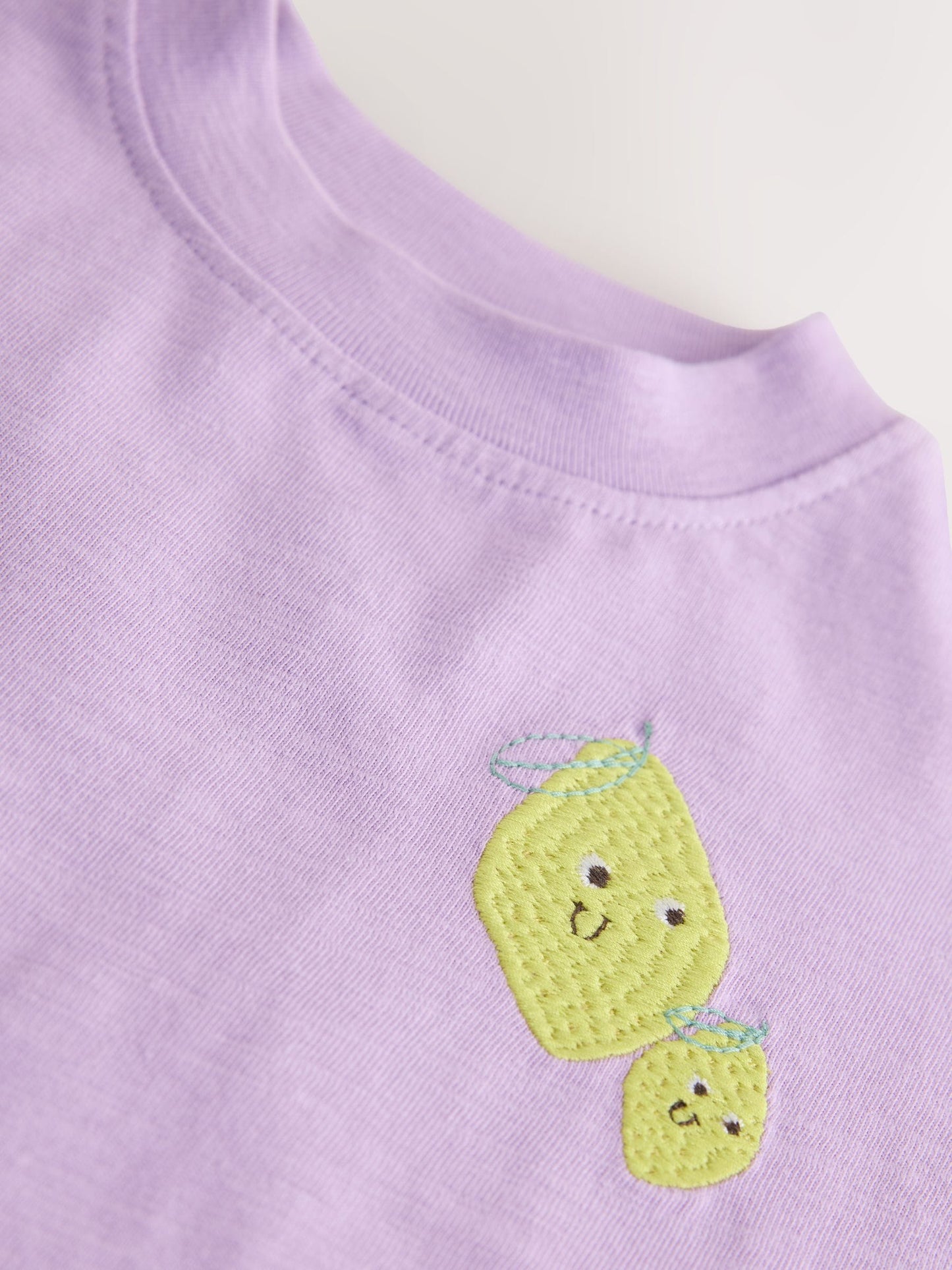 Purple Lemon Short Sleeve Embroidered T-Shirt (3mths-7yrs) image 6