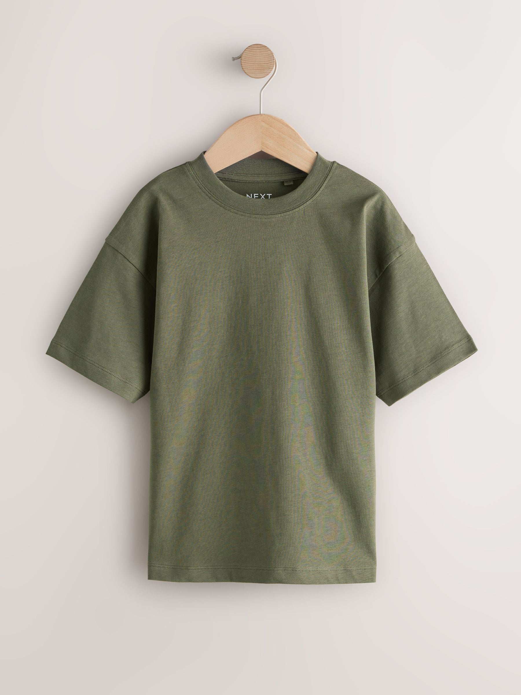 Dsiney Kidz - Black/White/Grey/Khaki Relaxed Fit Short Sleeves T-Shirts 4 Pack (3-16yrs) image 2
