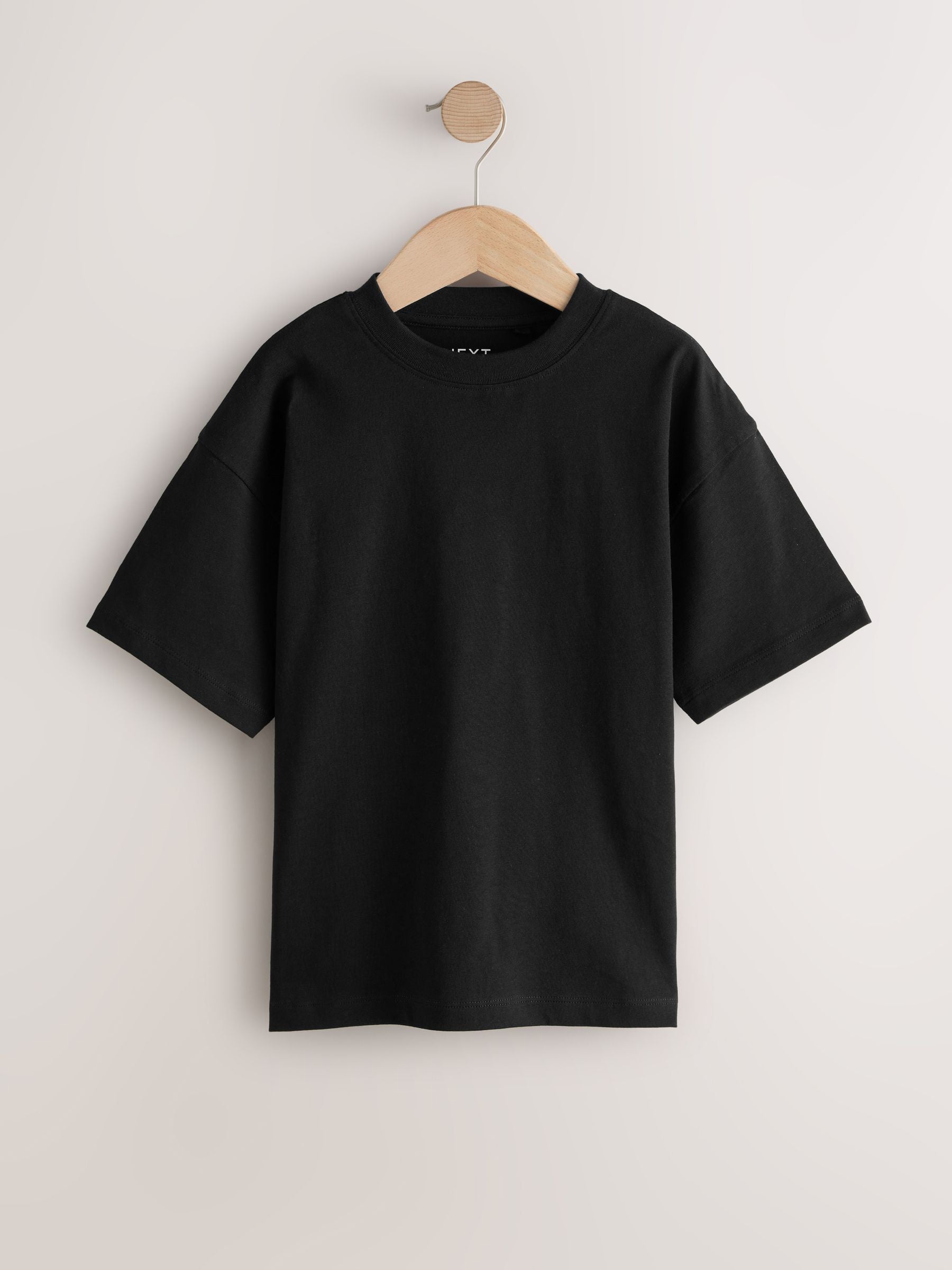 Dsiney Kidz - Black/White/Grey/Khaki Relaxed Fit Short Sleeves T-Shirts 4 Pack (3-16yrs) image 4