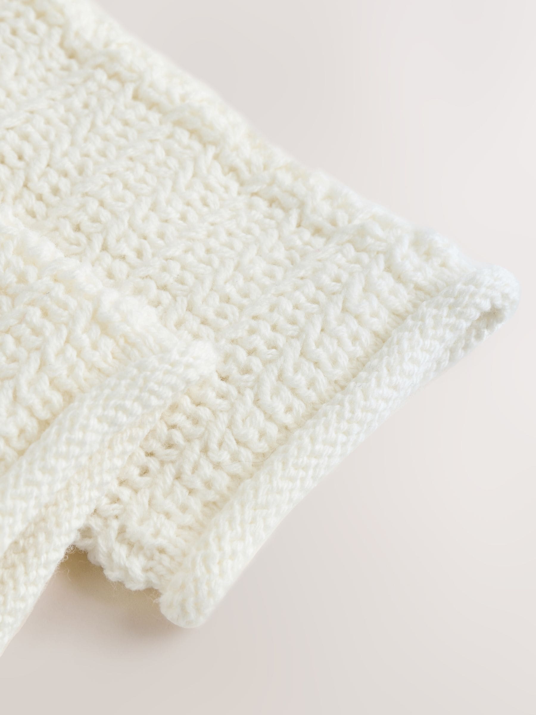 Dsiney Kidz - White Textured Knitted Baby Cardigan image 5