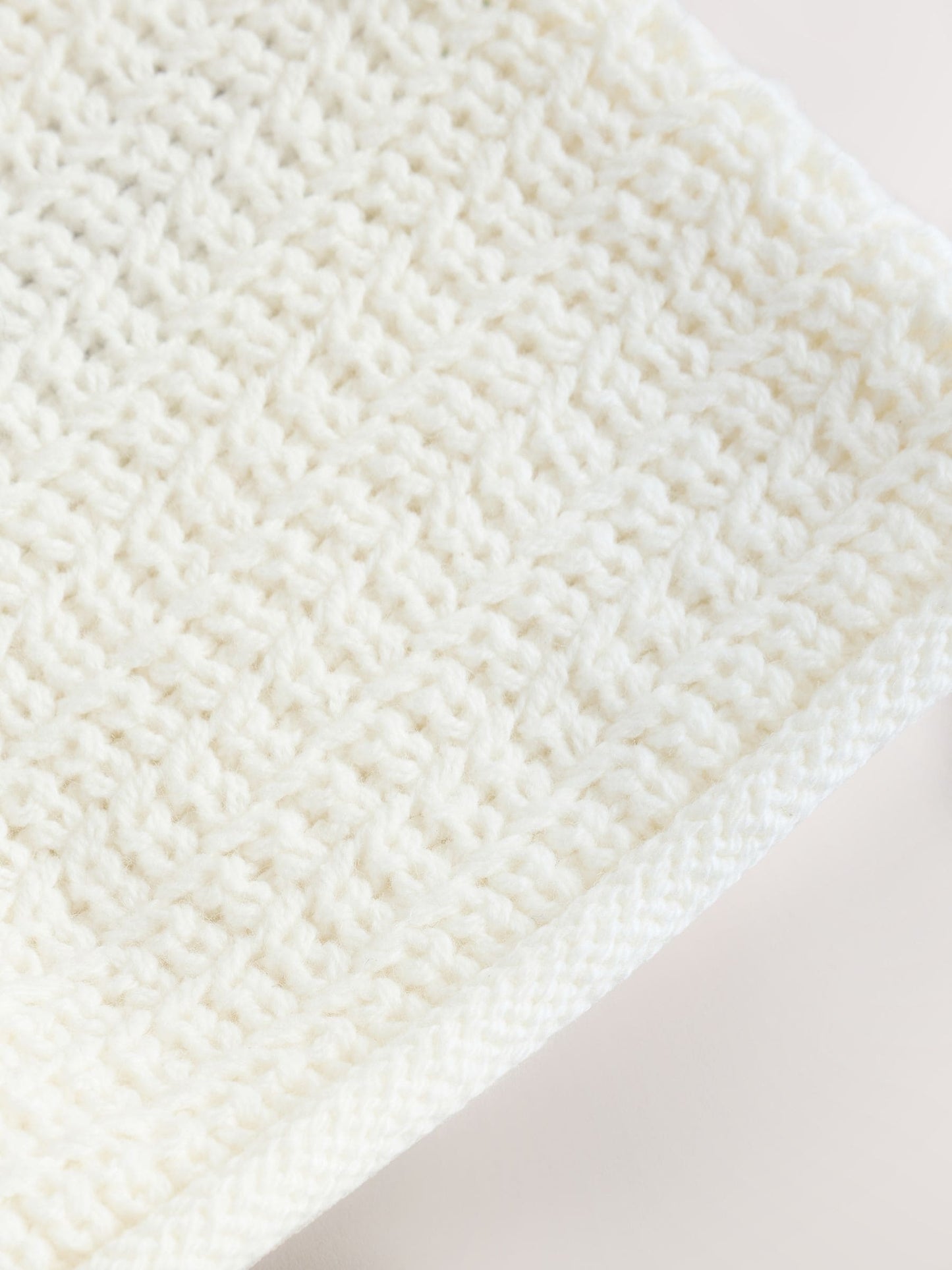 Dsiney Kidz - White Textured Knitted Baby Cardigan image 7