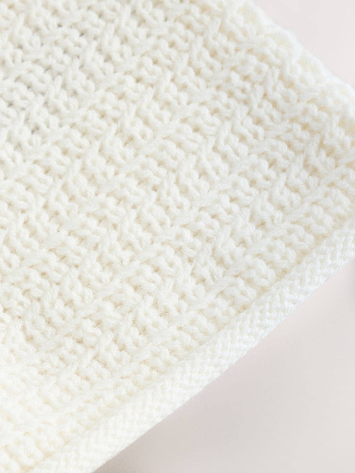 Dsiney Kidz - White Textured Knitted Baby Cardigan image 7