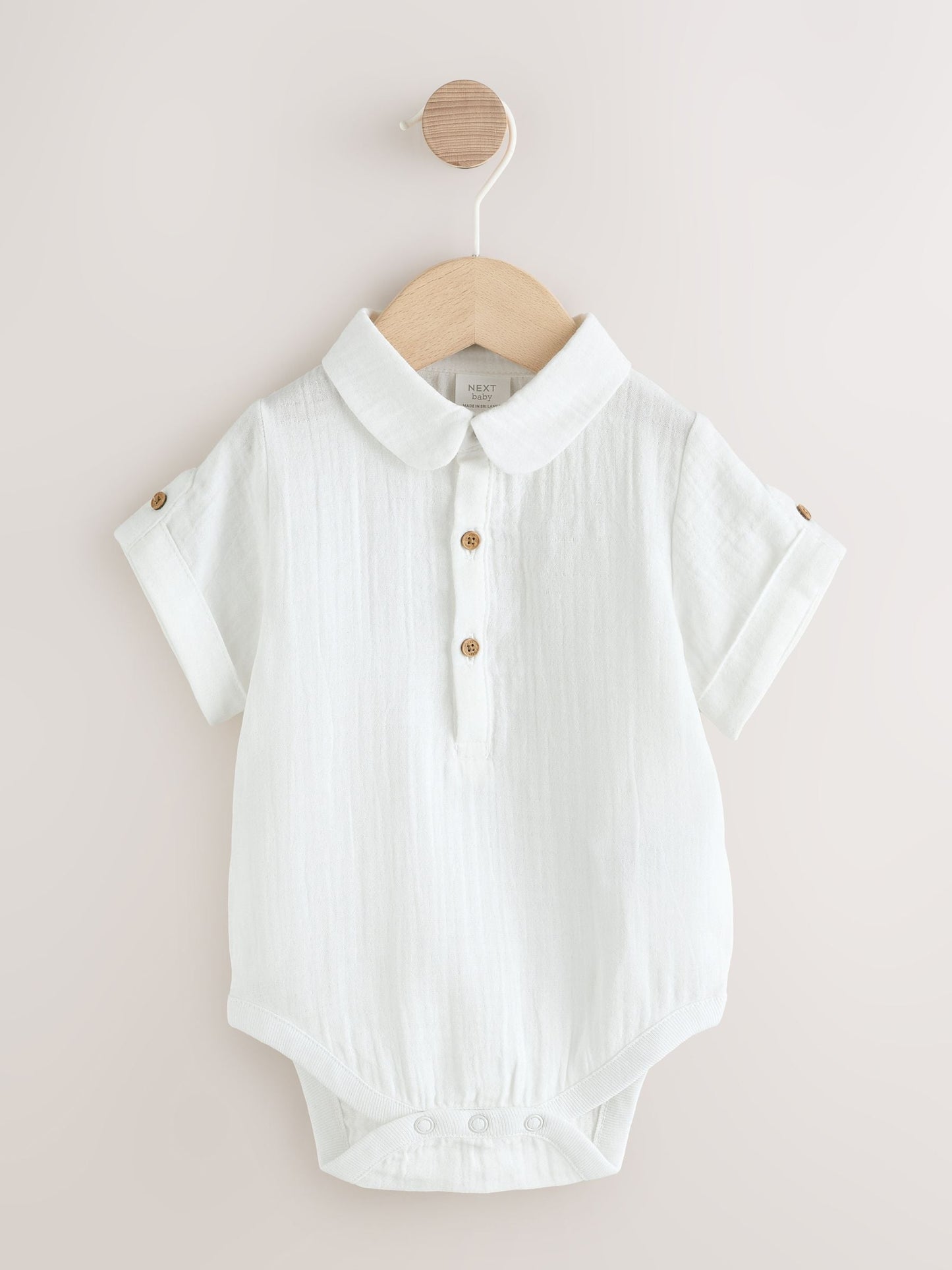 Neutral Baby Shirt Trousers and Braces Set 3 Piece (0mths-2yrs) image 3