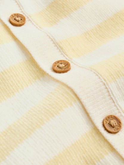 Dsiney Kidz - Yellow Chenille Striped Baby Button Through Cardigan image 6