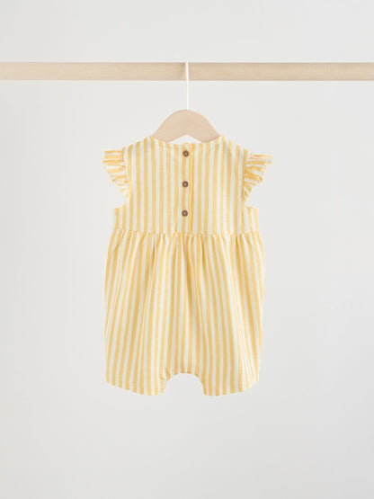 Multi Bright Colour Stripe Baby Rompers 3 Pack image 8