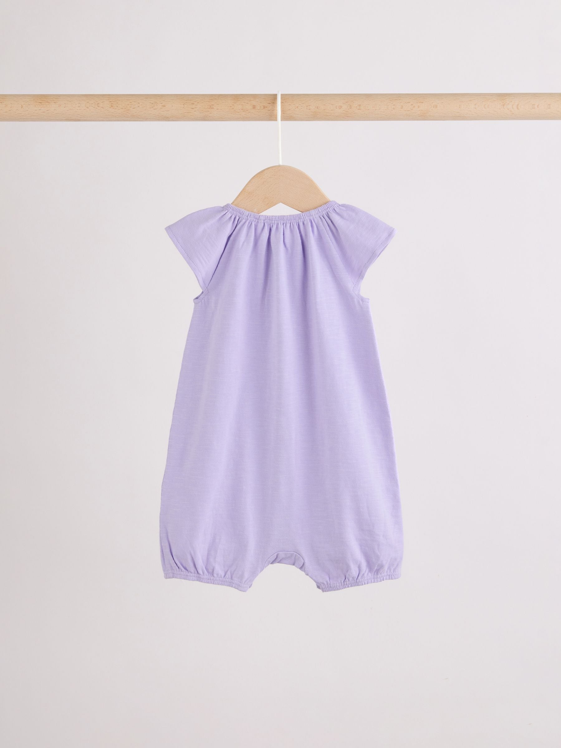Multi Bright Floral Jersey Baby Rompers 4 Pack image 4