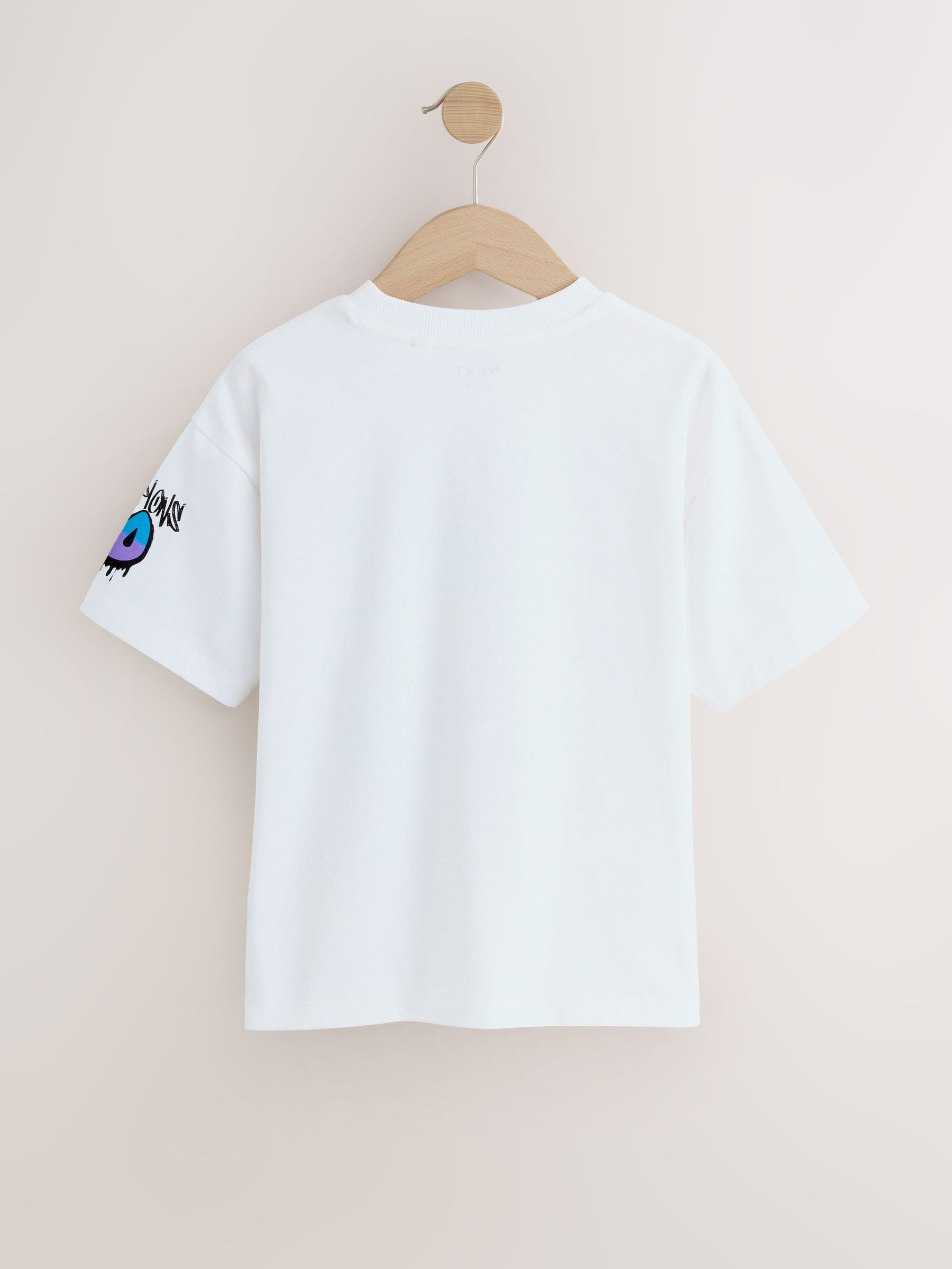 Dsiney Kidz - White Short Sleeve Graphic Football T-Shirt (3-16yrs) image 2