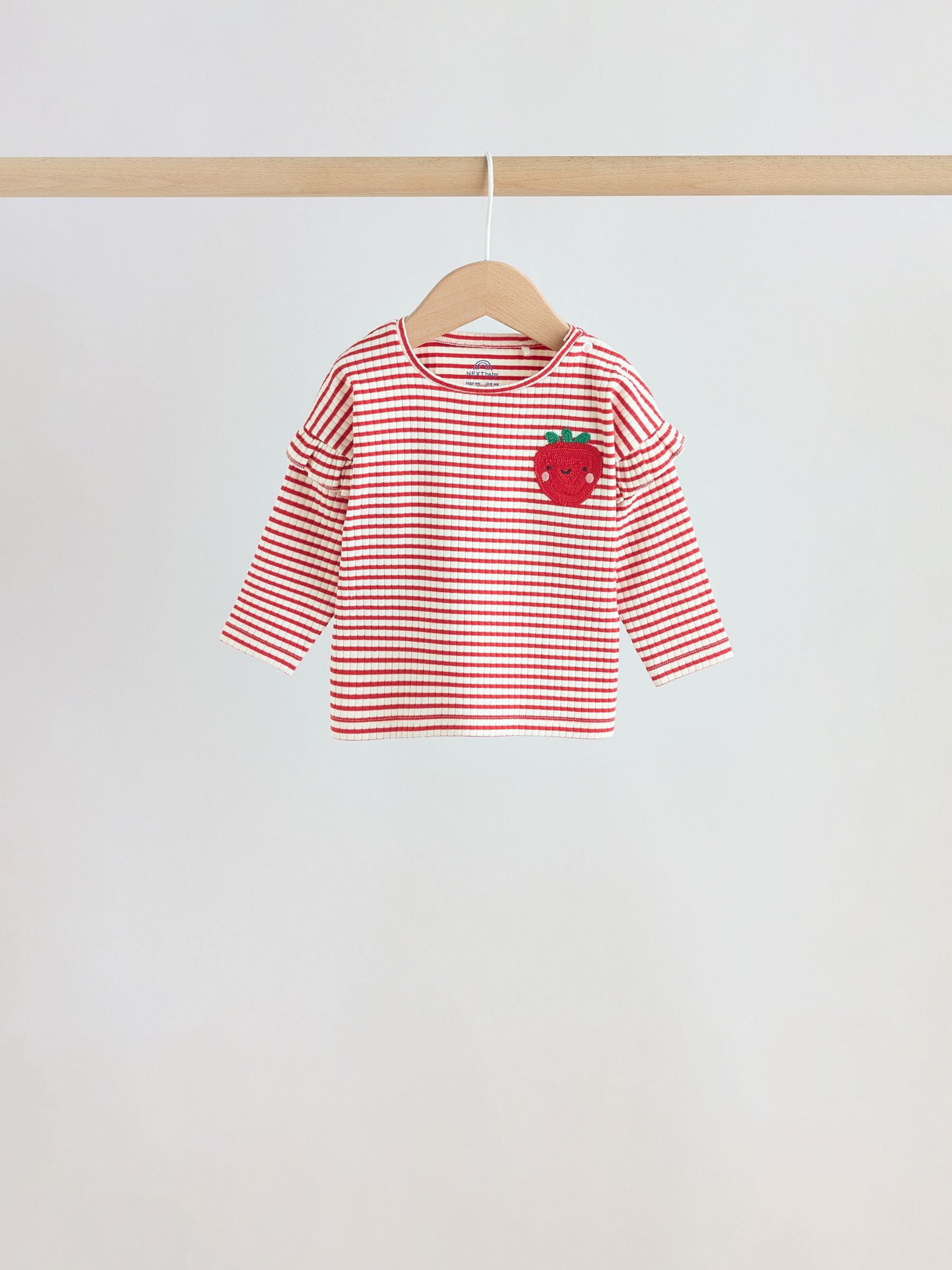 Red Strawberry Long Sleeve Top And Leggings Set 6 Piece (0mths-3yrs) image 3
