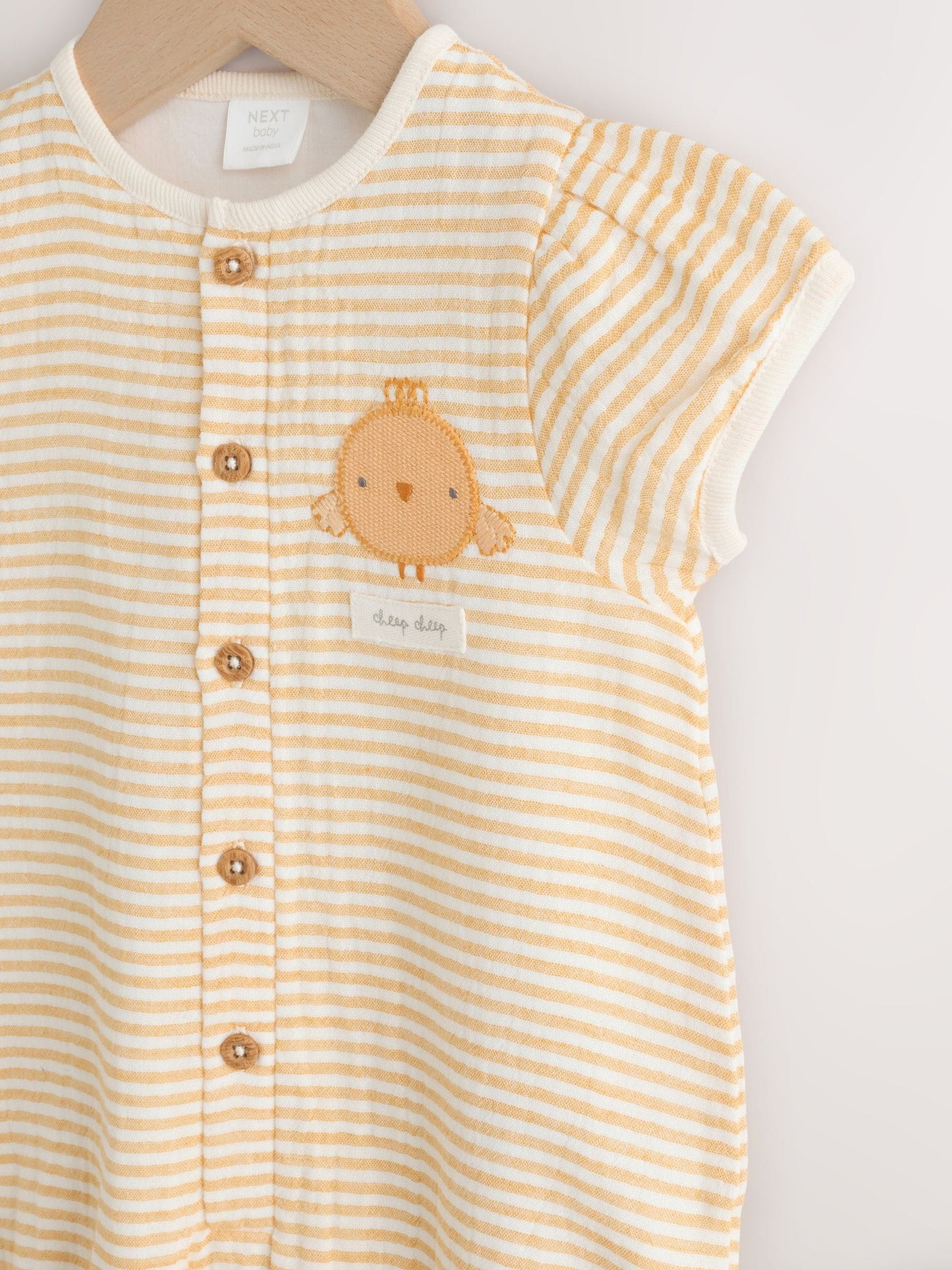 Yellow Little Chick Baby Woven Romper (0mths-3yrs) image 6