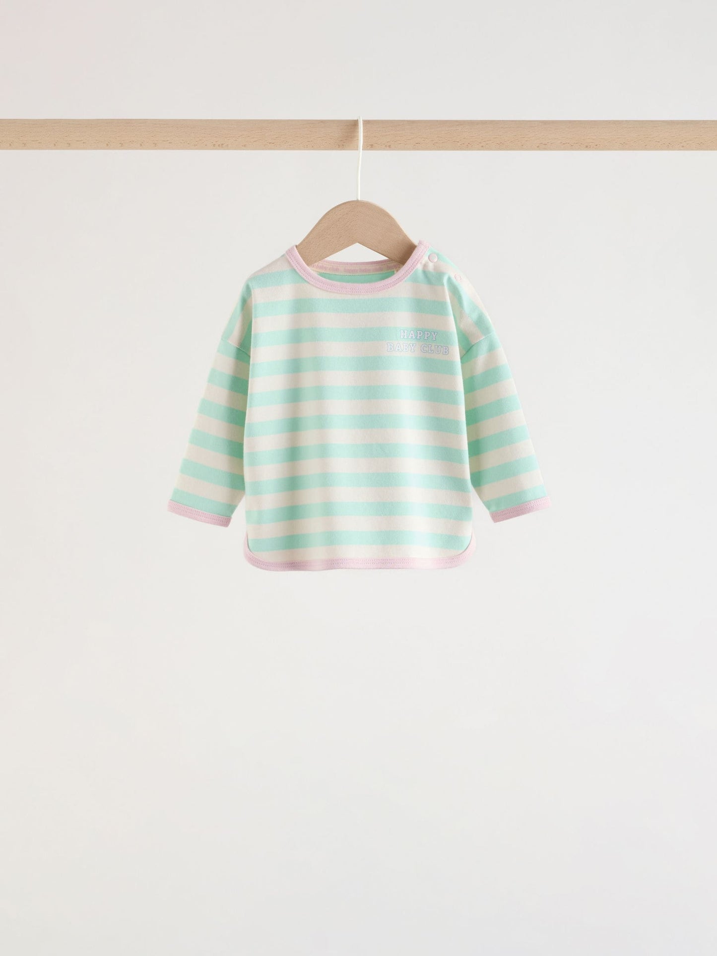 Pink Stripe Long Sleeve Top And Leggings Set 6 Piece (0mths-3yrs) image 3