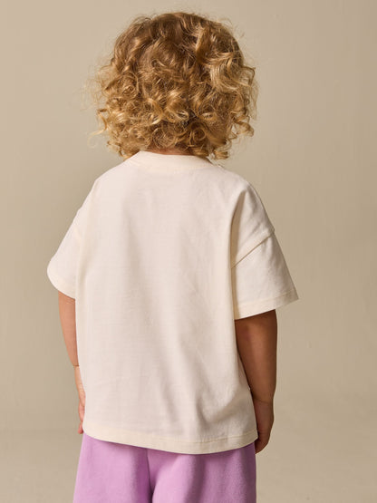 Ecru White Horse Short Sleeve T-Shirt (3mths-7yrs) image 3