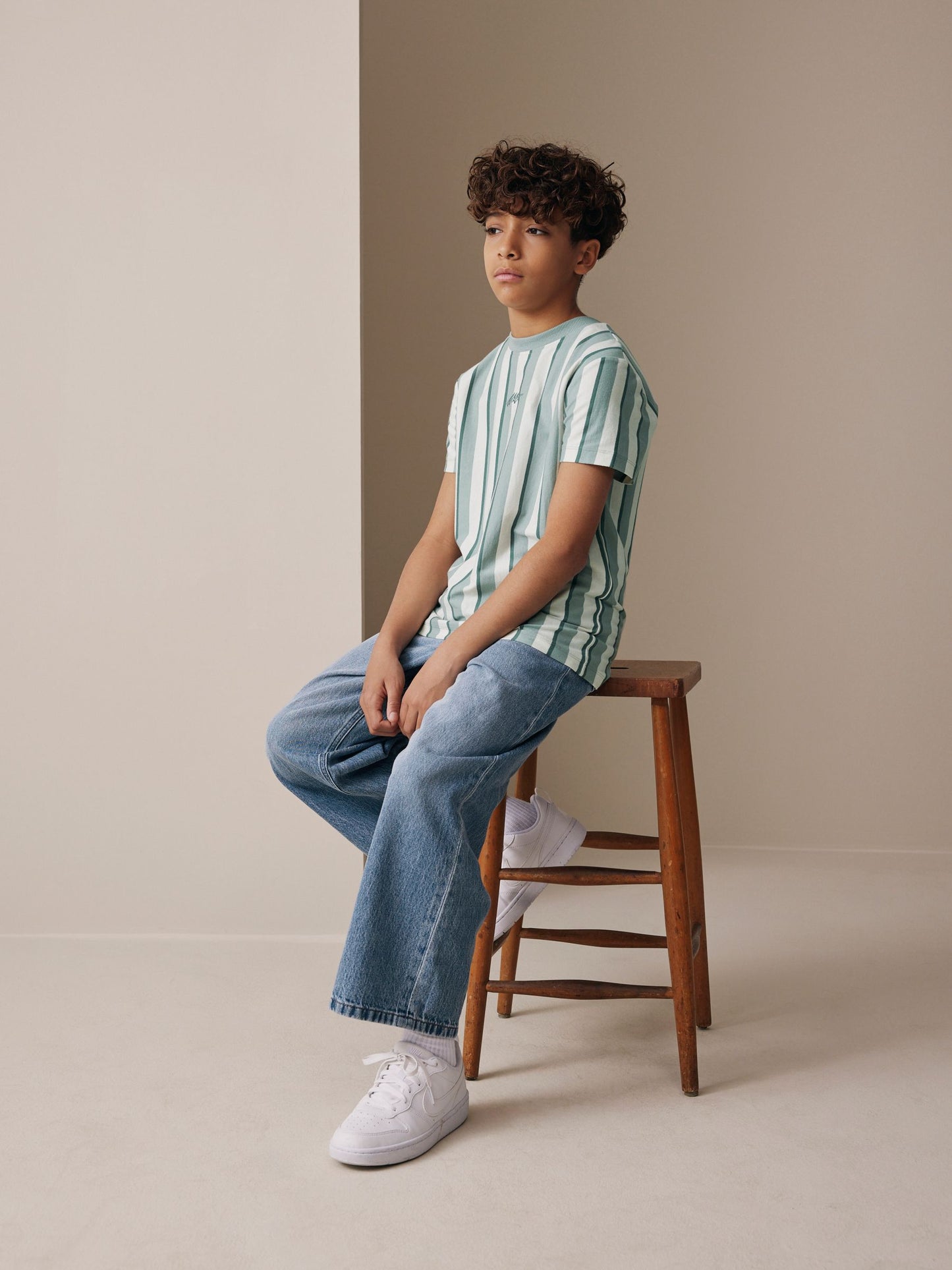 Dsiney Kidz - Mineral Stripe Regular Fit Short Sleeve Graphic Print T-Shirt (3-16yrs) image 2
