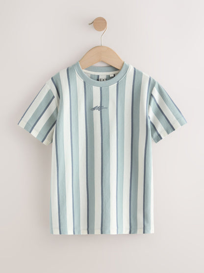 Dsiney Kidz - Mineral Stripe Regular Fit Short Sleeve Graphic Print T-Shirt (3-16yrs) image 5