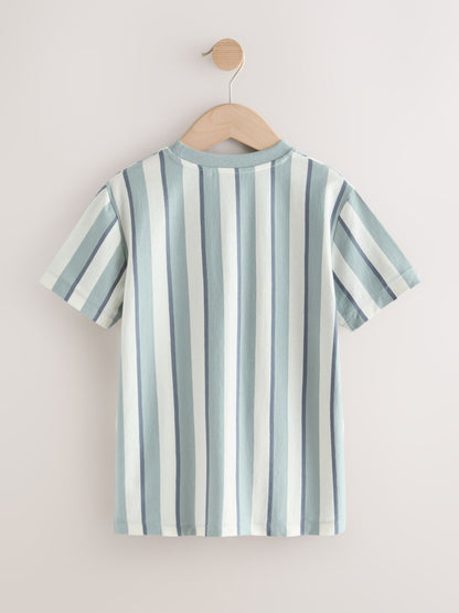 Dsiney Kidz - Mineral Stripe Regular Fit Short Sleeve Graphic Print T-Shirt (3-16yrs) image 6