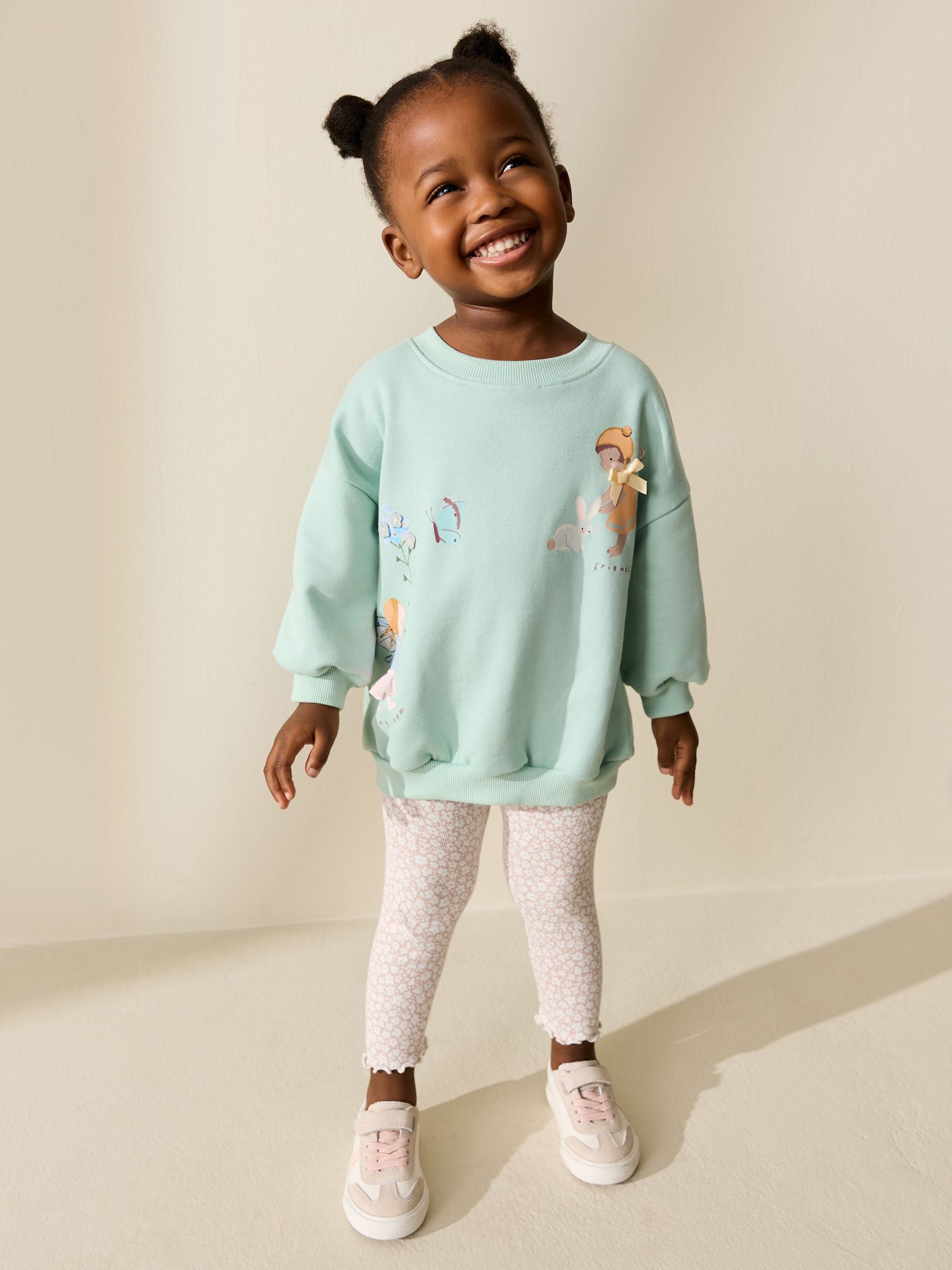 Light Blue Fairy Sweatshirt and Leggings Set (3mths-7yrs) image 1
