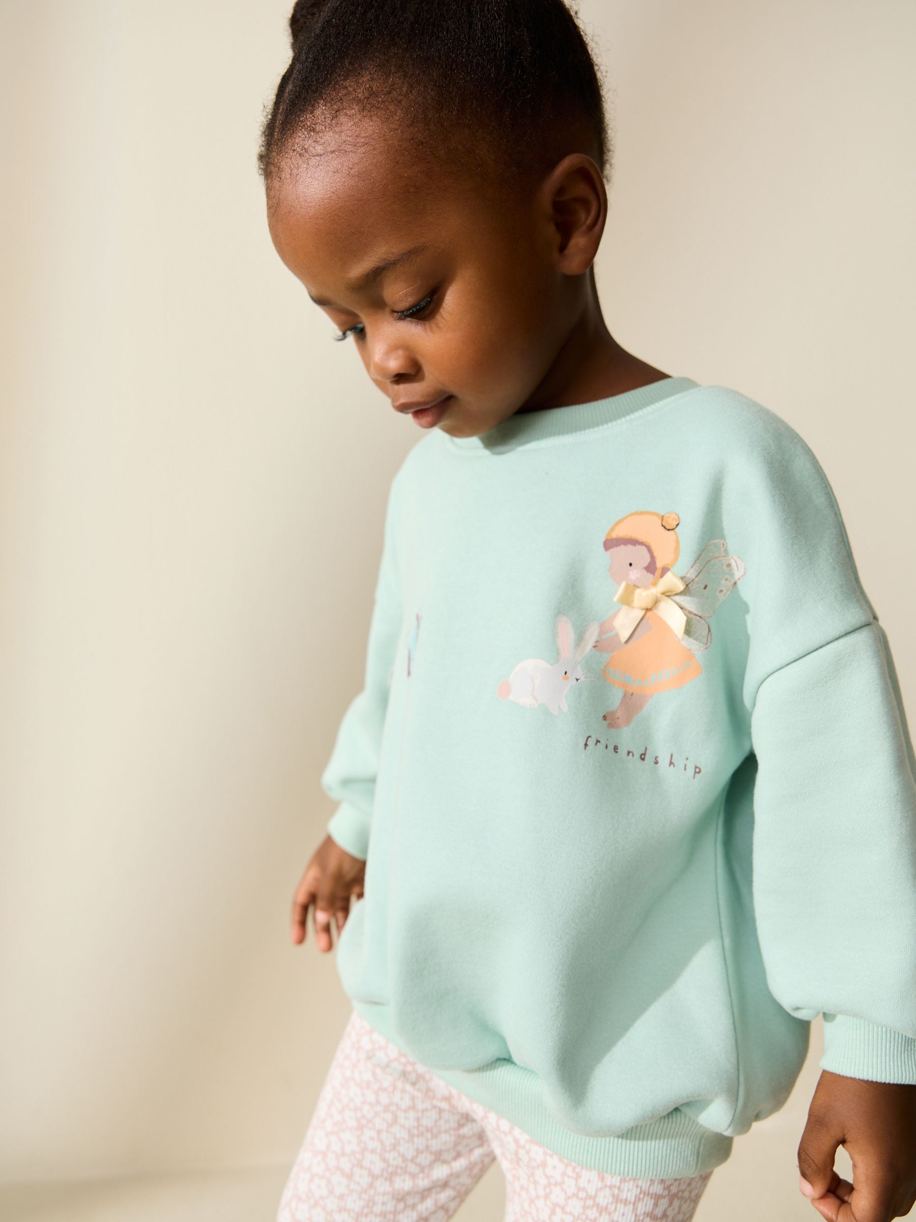 Light Blue Fairy Sweatshirt and Leggings Set (3mths-7yrs) image 2