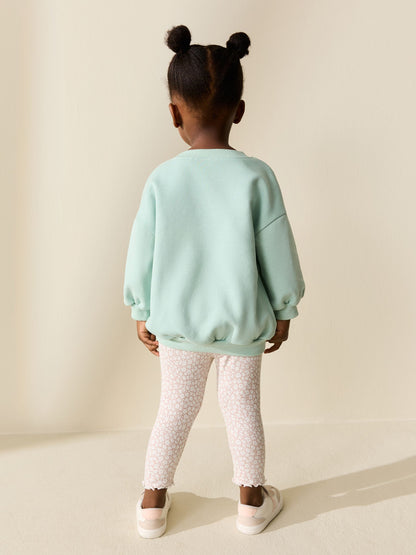 Light Blue Fairy Sweatshirt and Leggings Set (3mths-7yrs) image 3