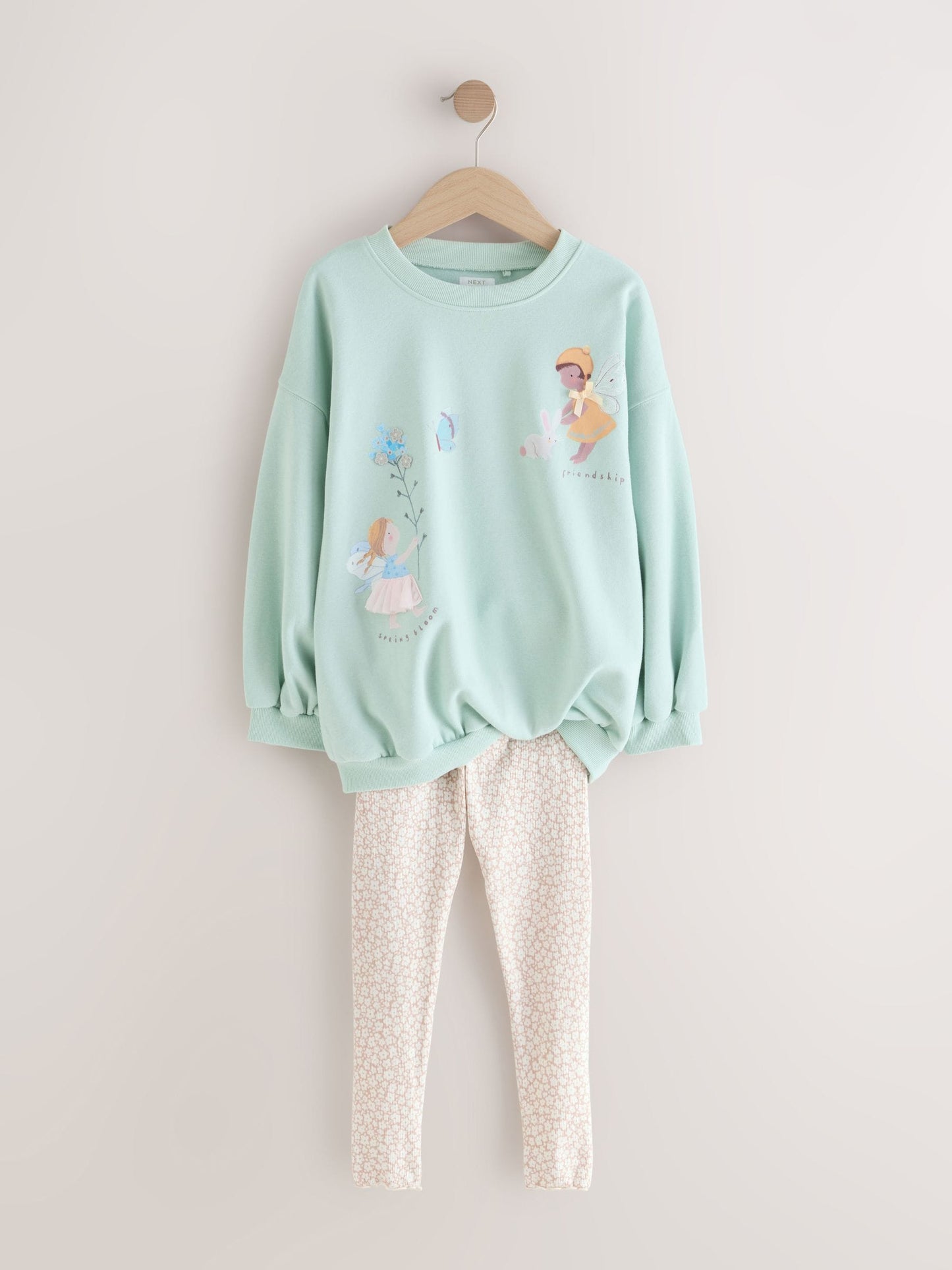 Light Blue Fairy Sweatshirt and Leggings Set (3mths-7yrs) image 5