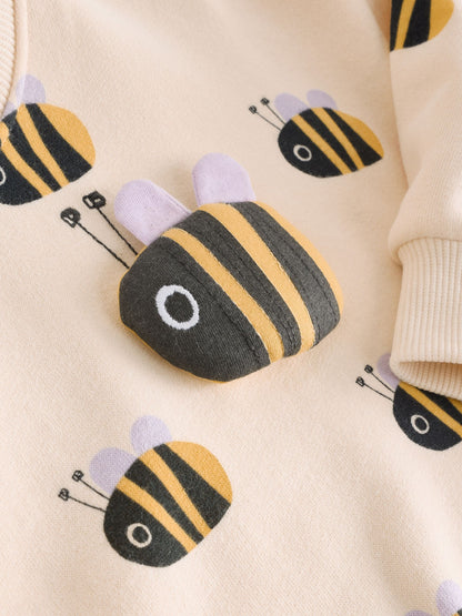 Dsiney Kidz - Cream Stripe Bee Sweatshirt and Legging Set (3mths-7yrs) image 9
