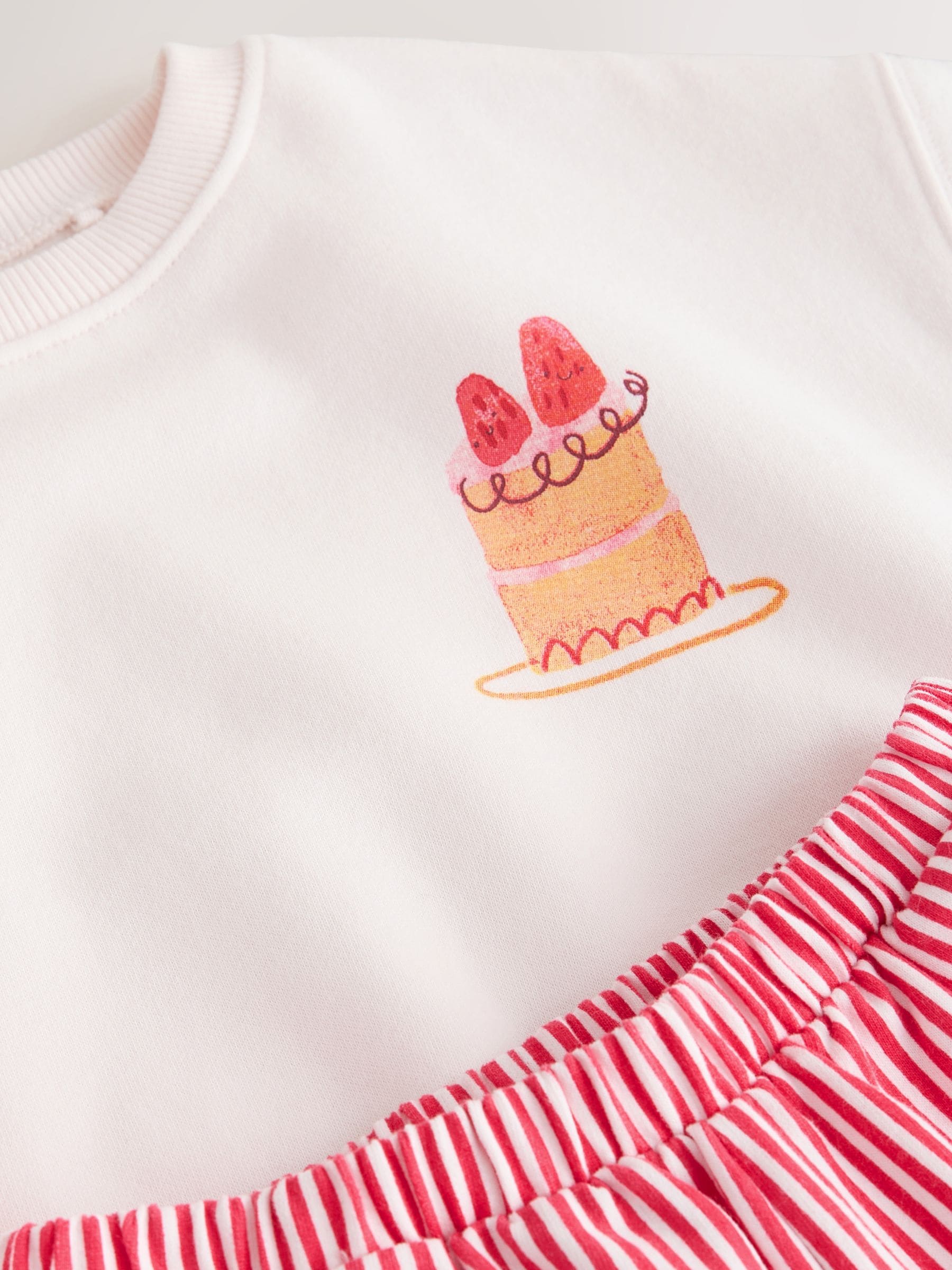 Pink Cake Sweatshirt and Barrel Leg Joggers Set (3mths-7yrs) image 7