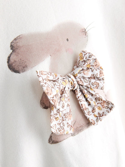 Cream Sweatshirt & Wide Leg Trousers Set (3mths-7yrs) image 9