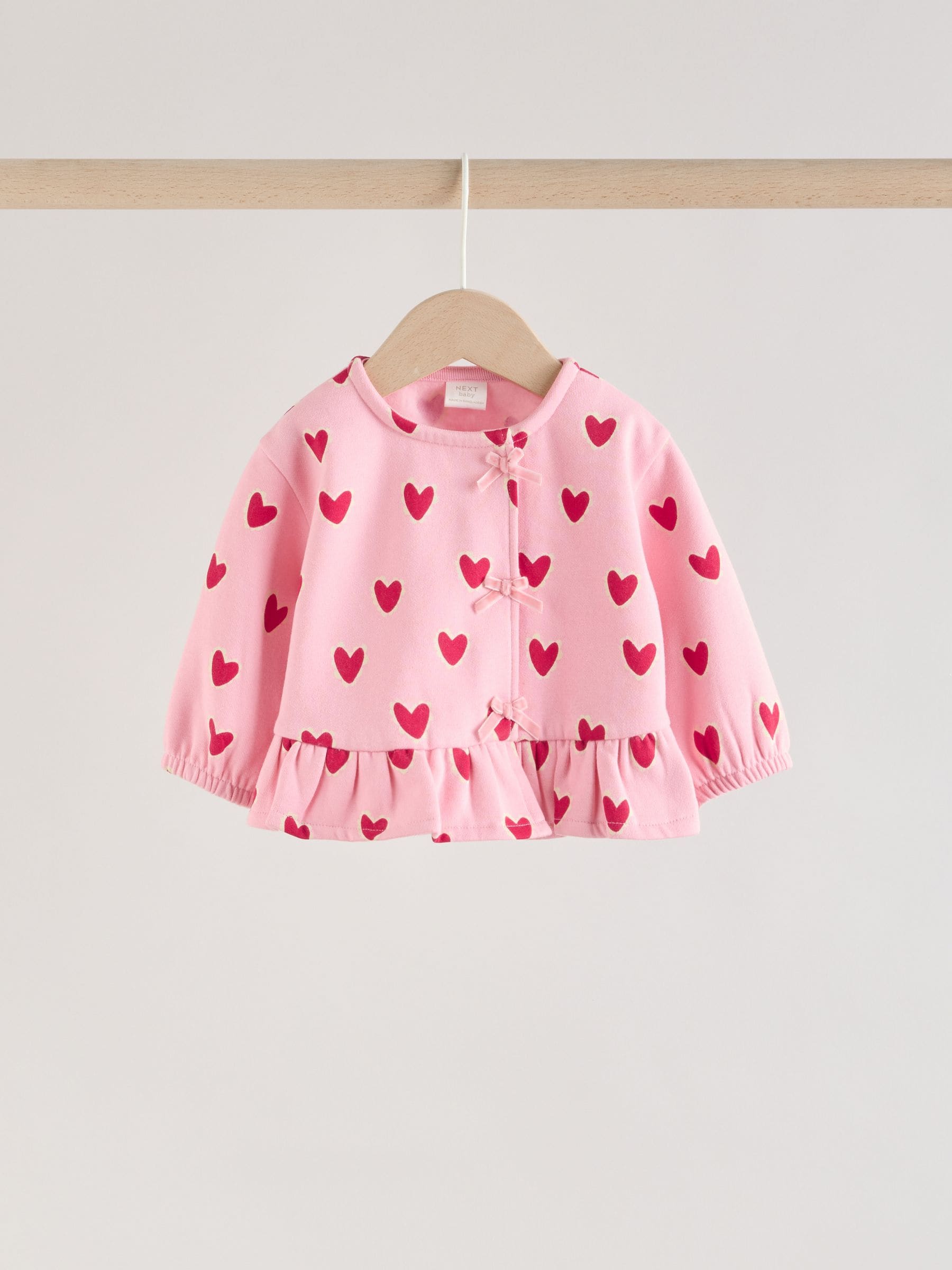 Pink Heart Top & Leggings Set 2 Piece (0mths-2yrs) image 7
