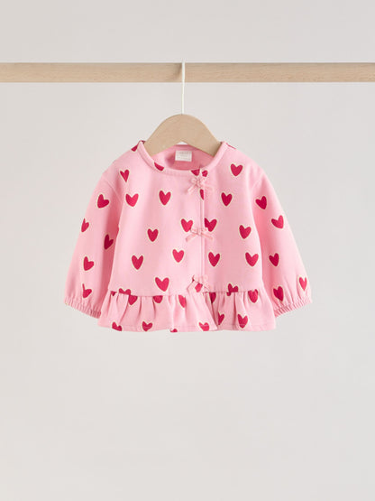 Pink Heart Top & Leggings Set 2 Piece (0mths-2yrs) image 7