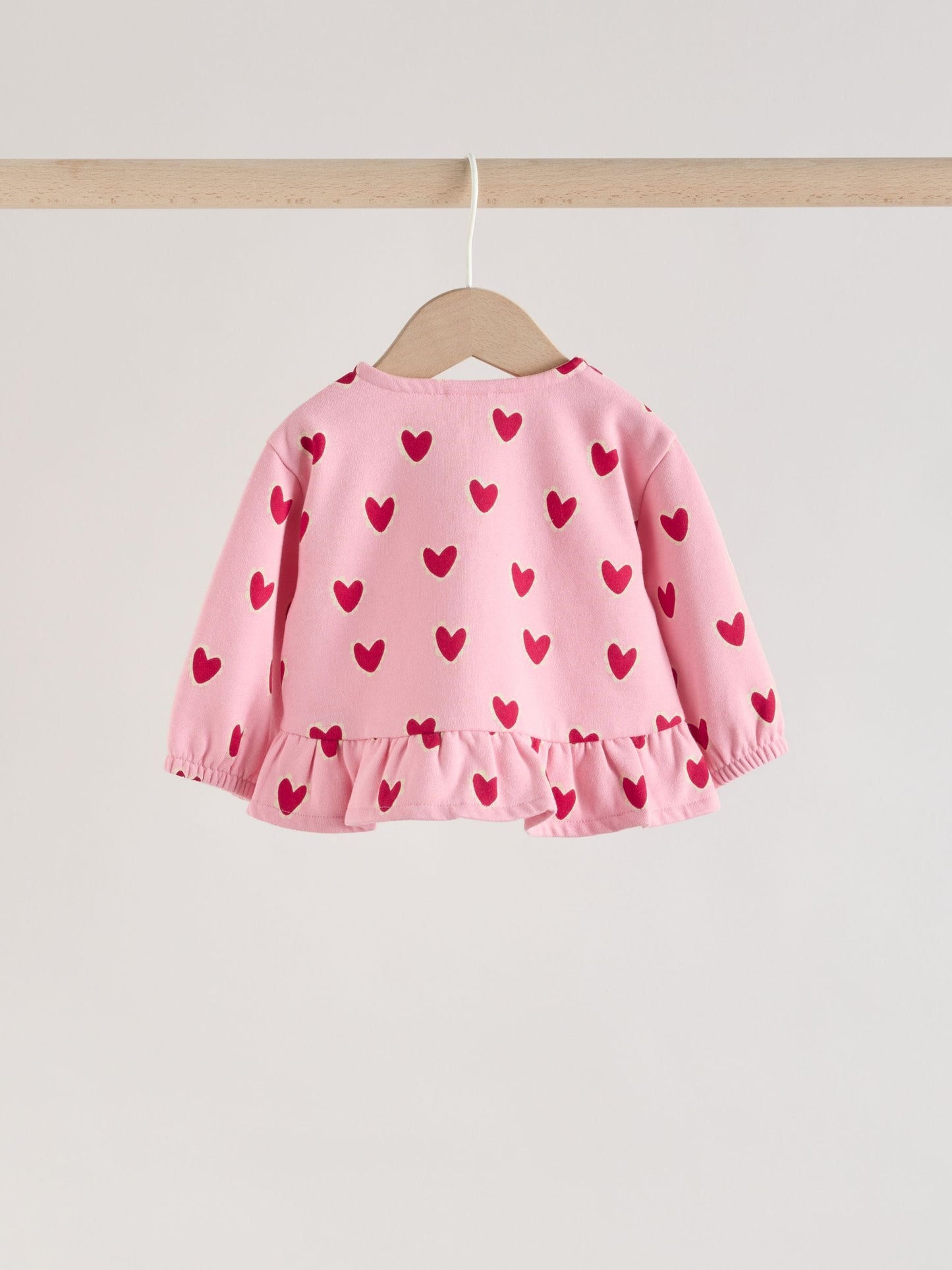 Pink Heart Top & Leggings Set 2 Piece (0mths-2yrs) image 8