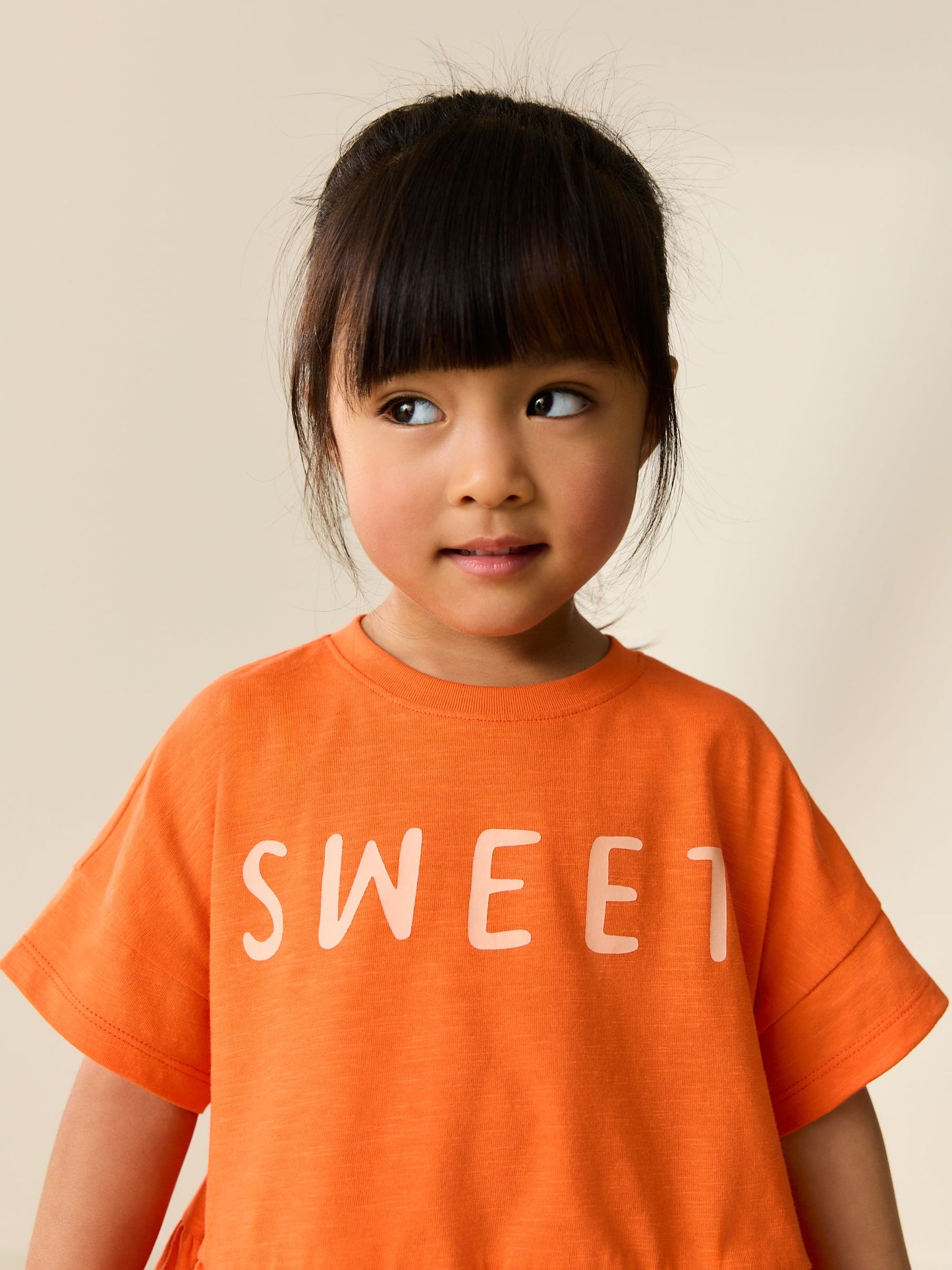 Orange Strawberry Short Sleeve Top and Shorts Set (3mths-7yrs) image 3