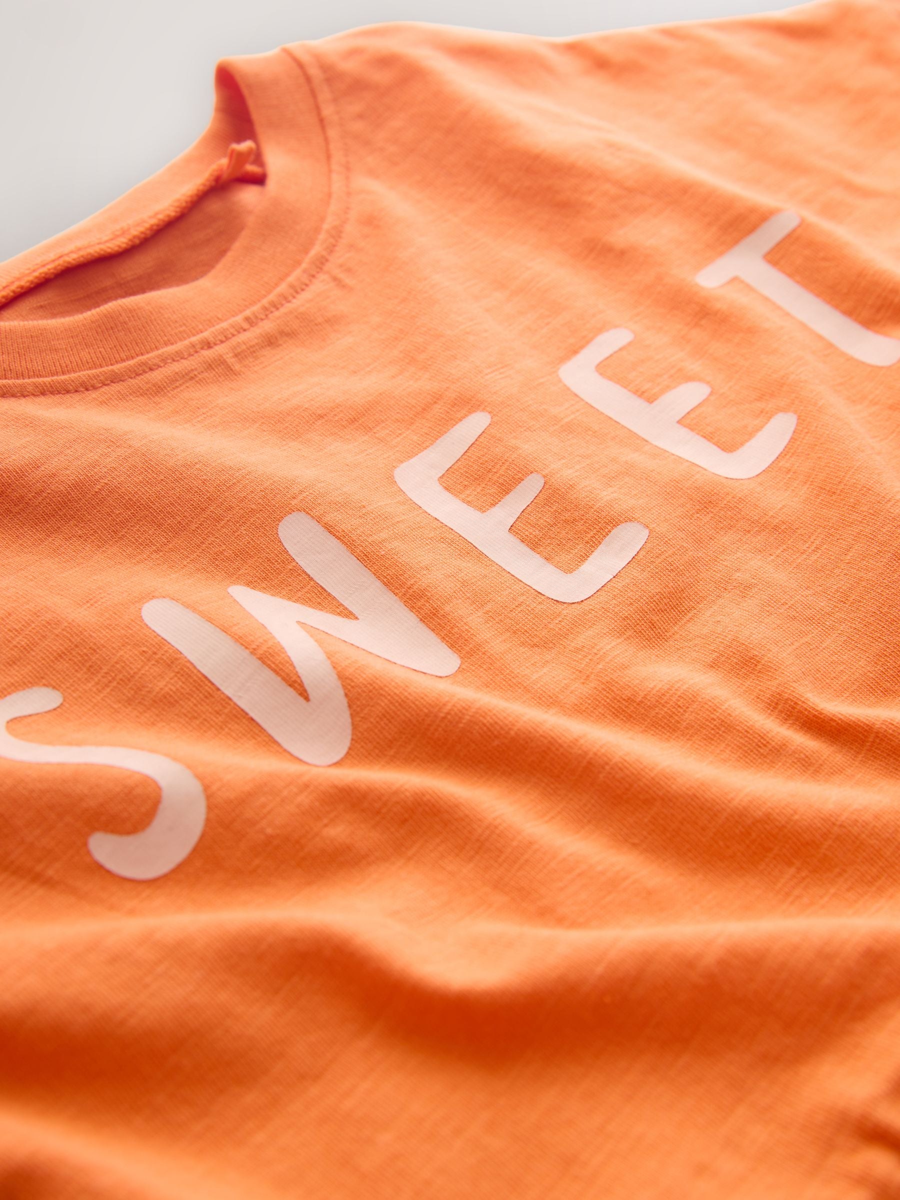Orange Strawberry Short Sleeve Top and Shorts Set (3mths-7yrs) image 8