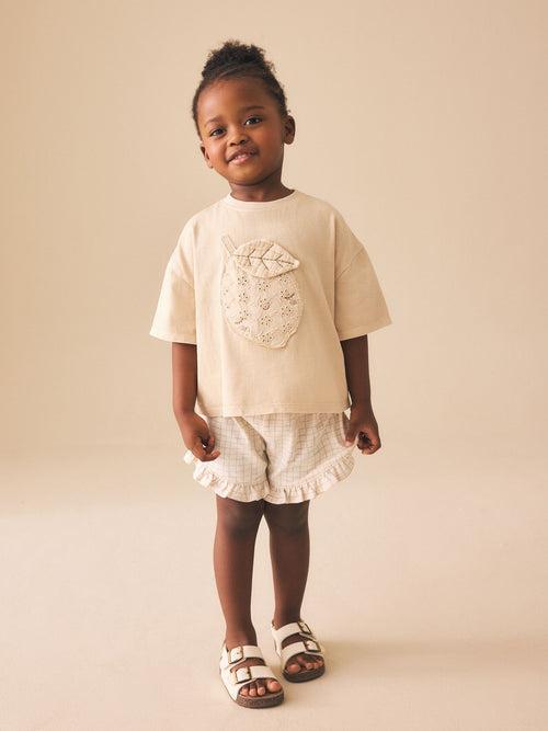 Dsiney Kidz - Lemon Yellow Short Sleeve T-Shirt and Shorts Set (3mths-7yrs) image 1