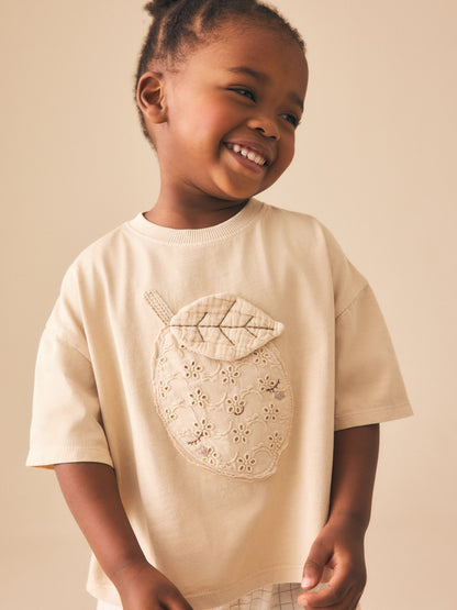 Lemon Yellow Short Sleeve T-Shirt and Shorts Set (3mths-7yrs) image 3