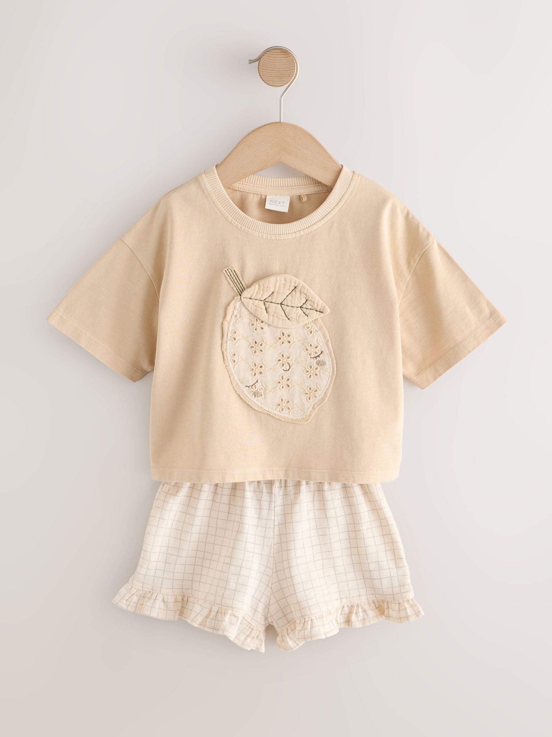Lemon Yellow Short Sleeve T-Shirt and Shorts Set (3mths-7yrs) image 4