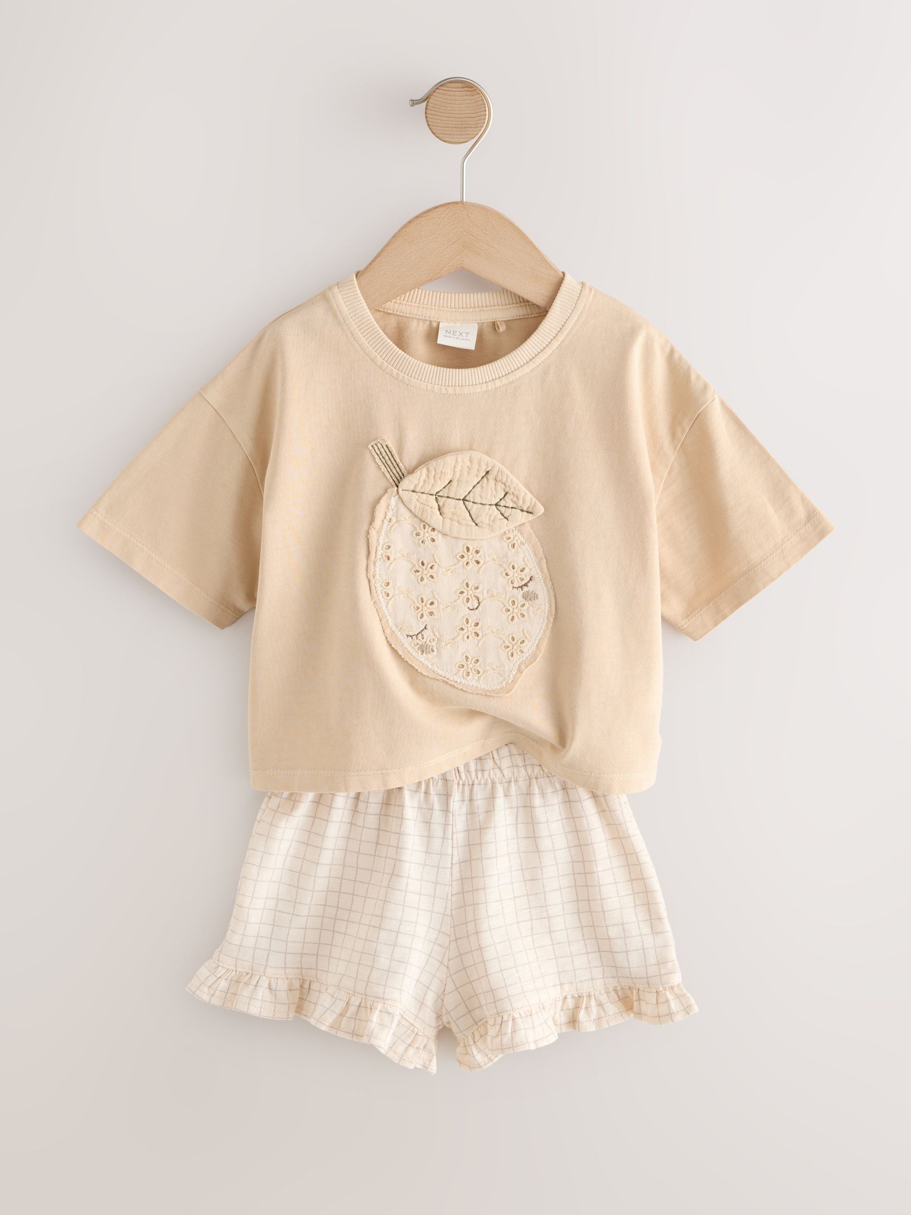 Lemon Yellow Short Sleeve T-Shirt and Shorts Set (3mths-7yrs) image 5