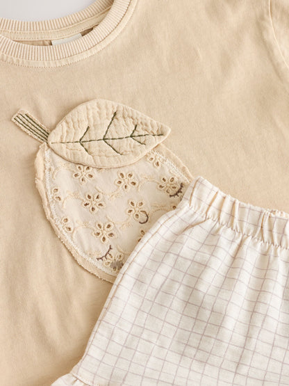 Lemon Yellow Short Sleeve T-Shirt and Shorts Set (3mths-7yrs) image 7