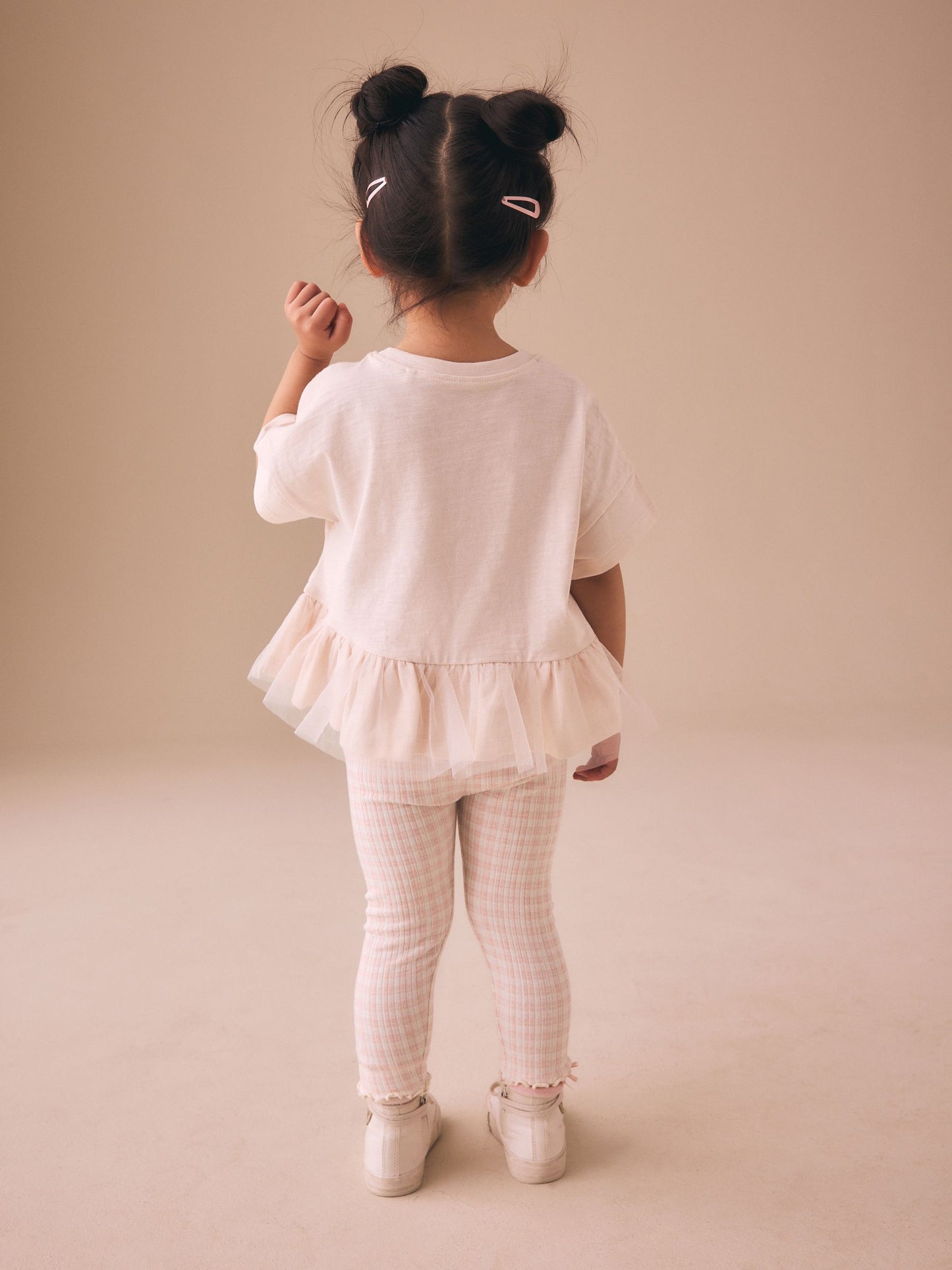 Pink Ballerina Short Sleeve Peplum T-Shirt and Leggings Set (3mths-7yrs) image 2